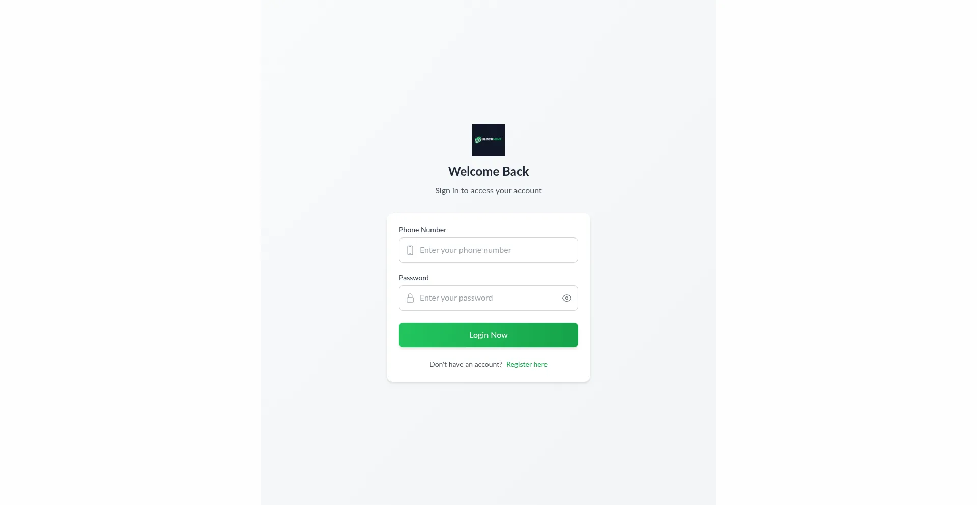 Website screenshot of Blockmint.site
