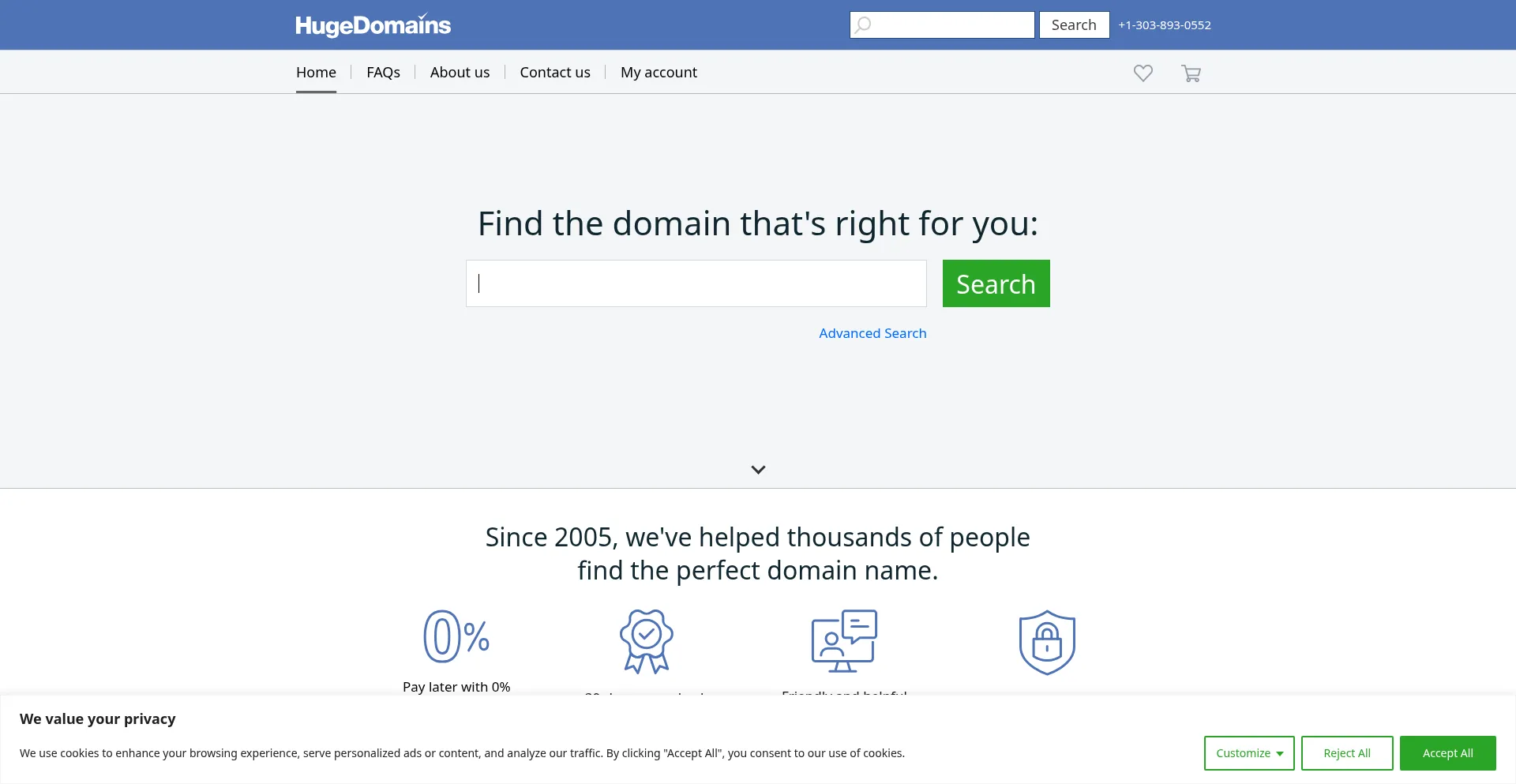 Website screenshot of Blogten.com