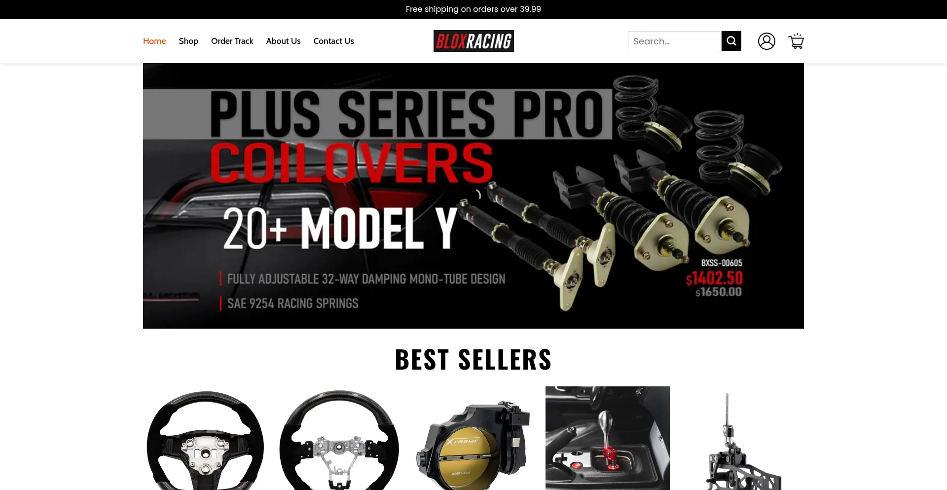 Website screenshot of Bloxracing.shop