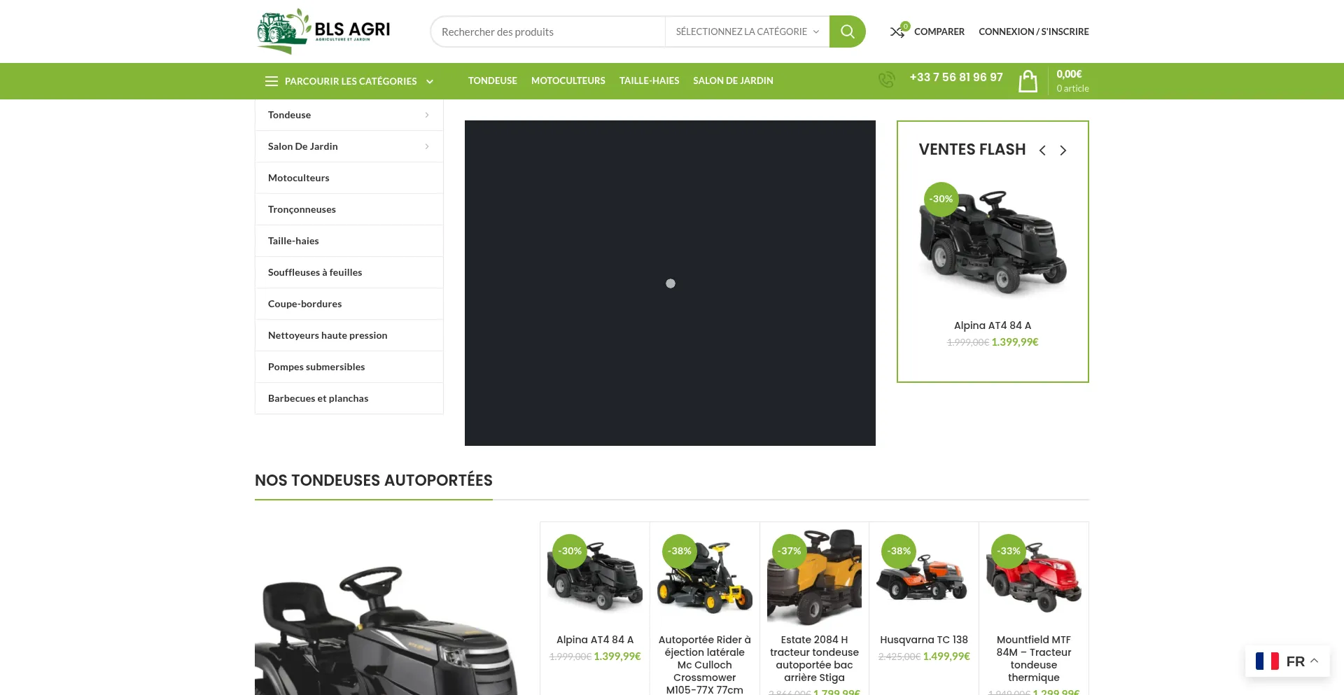 Website screenshot of Blsagri.com