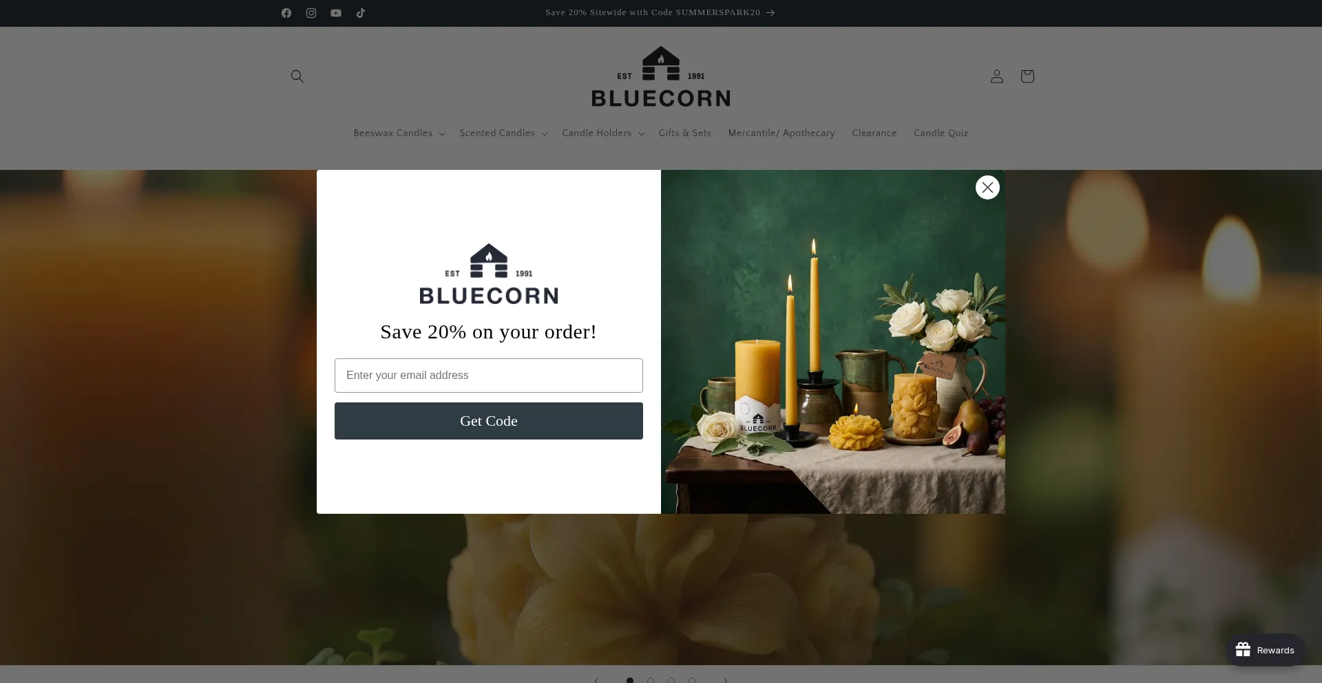 Bluecorncandles.com