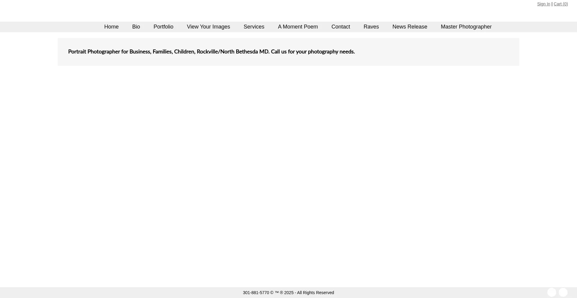 Website screenshot of Bochicchiophotography.com