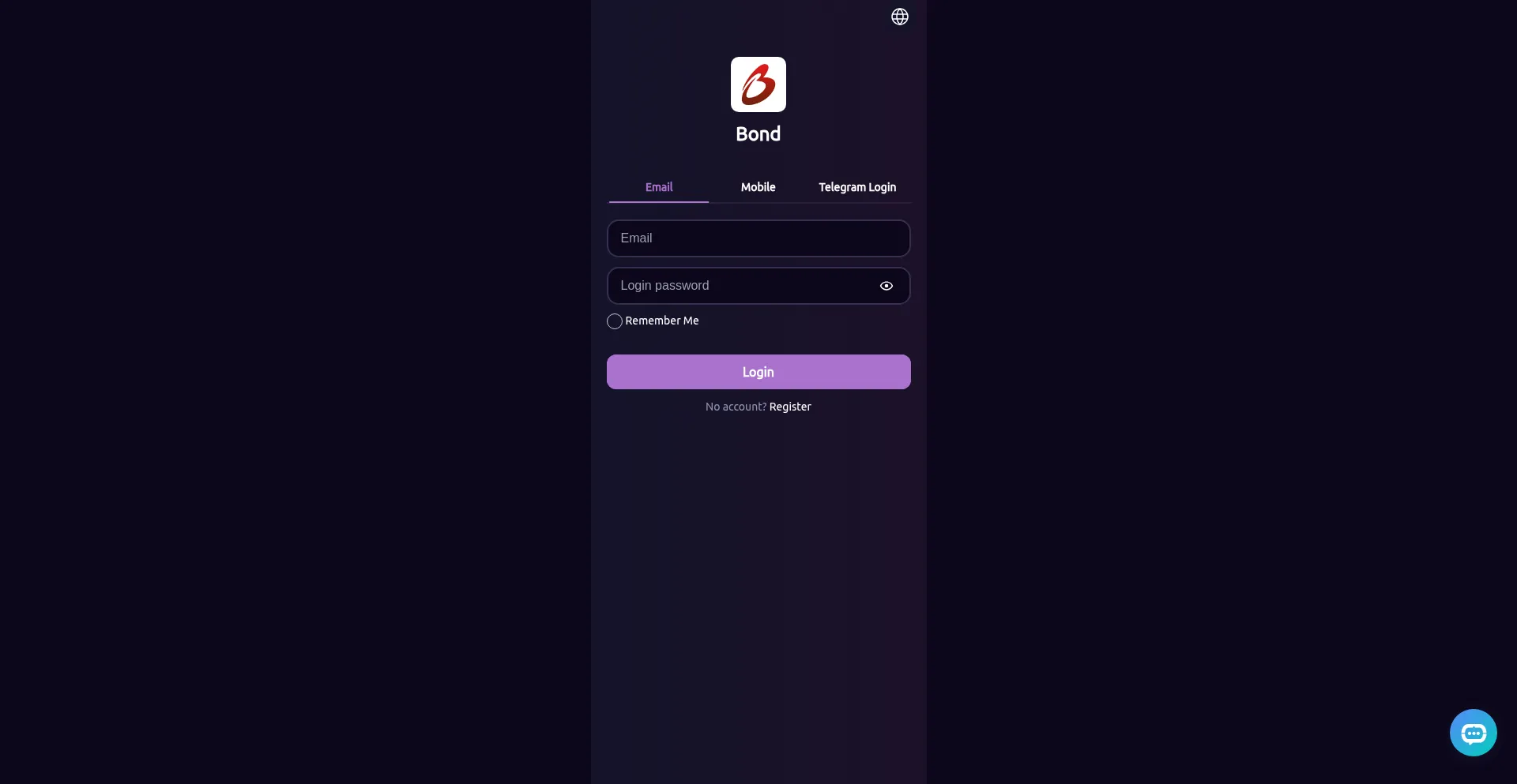 Website screenshot of Bodd.vip