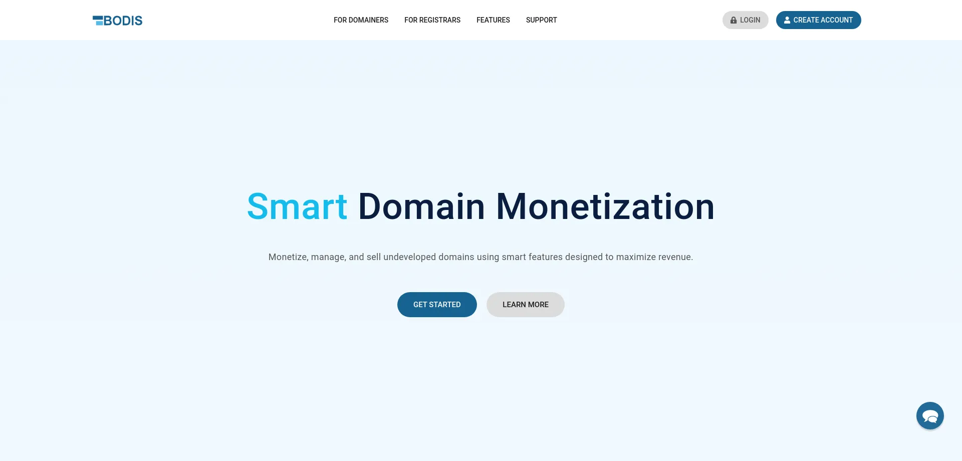 Website screenshot of Bodis.com
