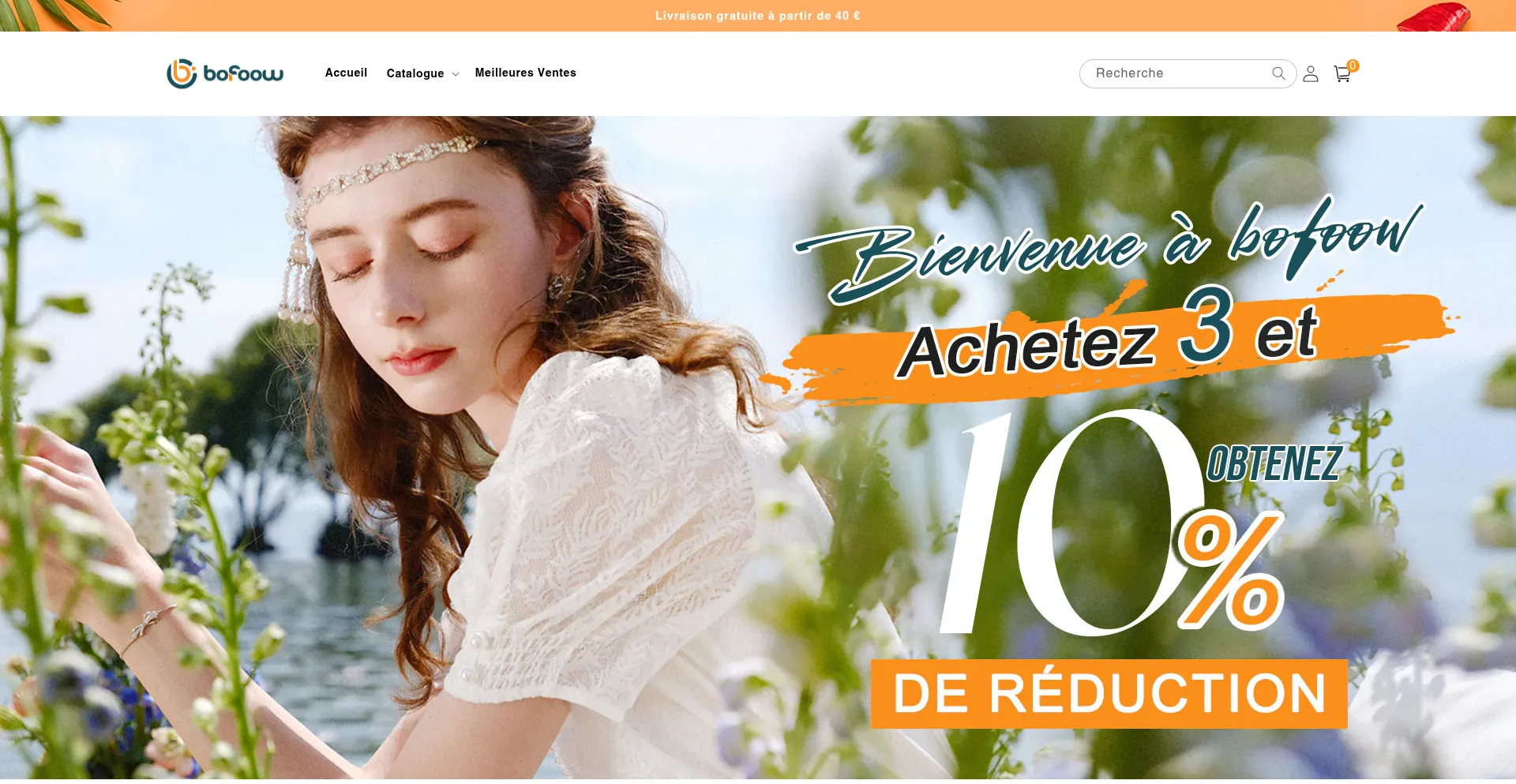Website screenshot of Bofoow.com