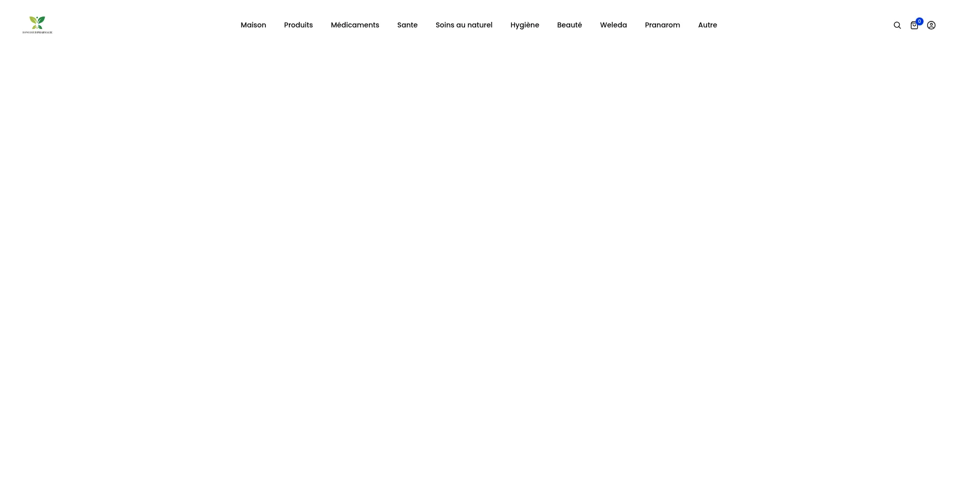 Website screenshot of Boncoeurpharmacie.com