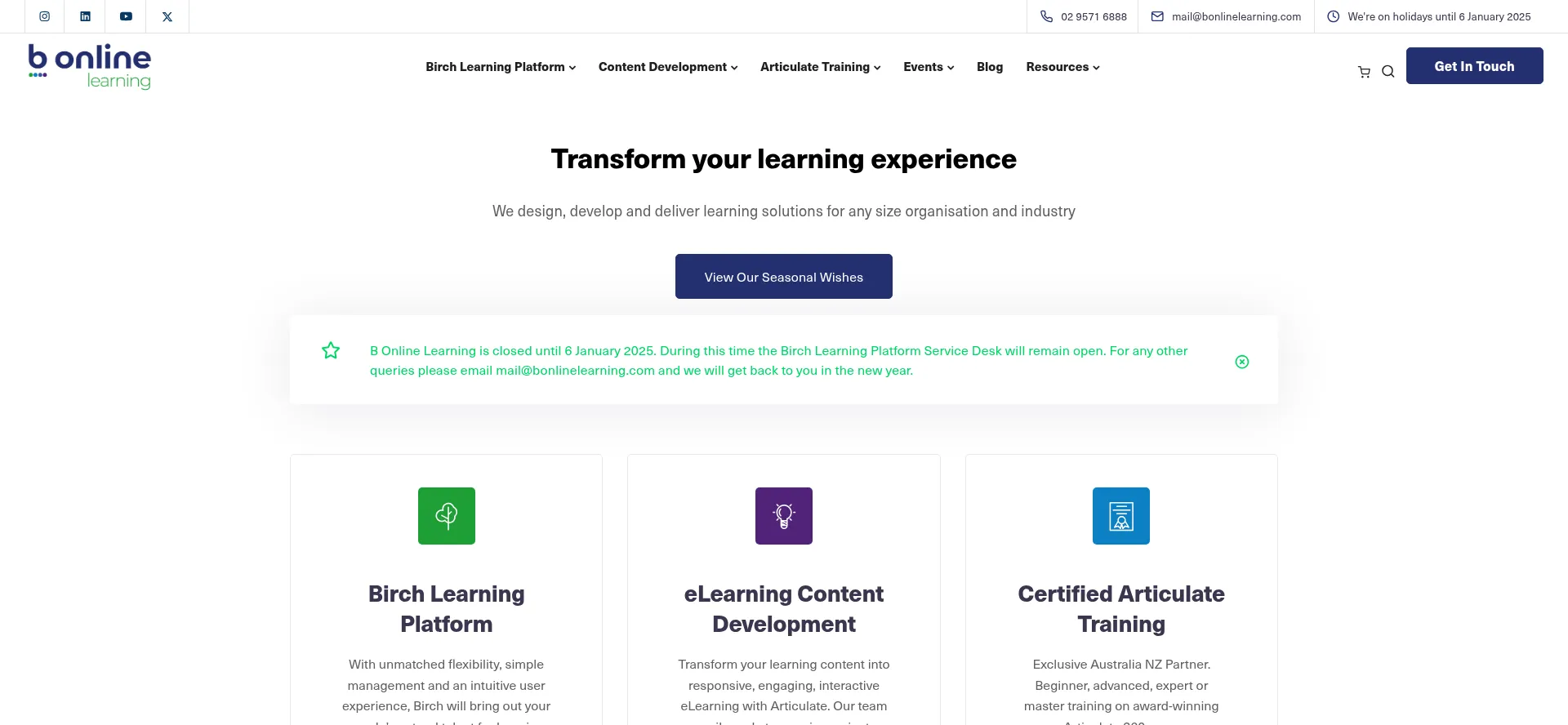 Bonlinelearning.com.au