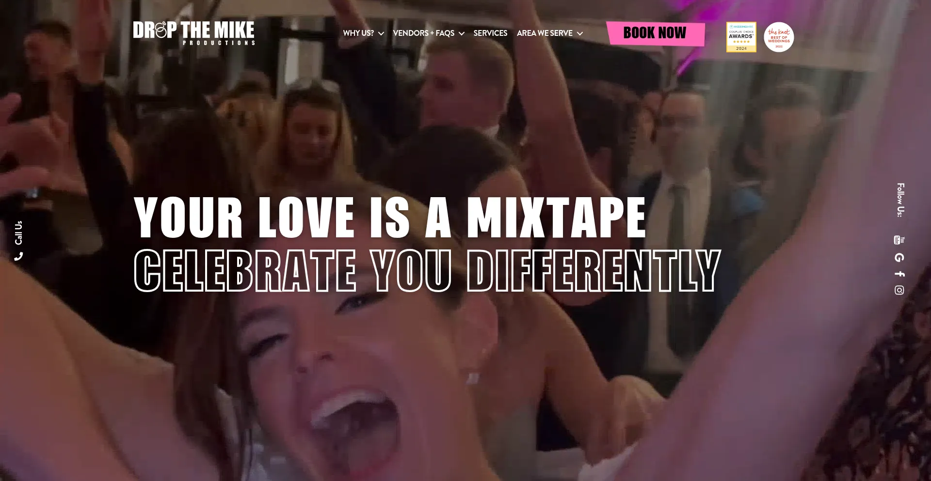 Website screenshot of Bookdropthemike.com