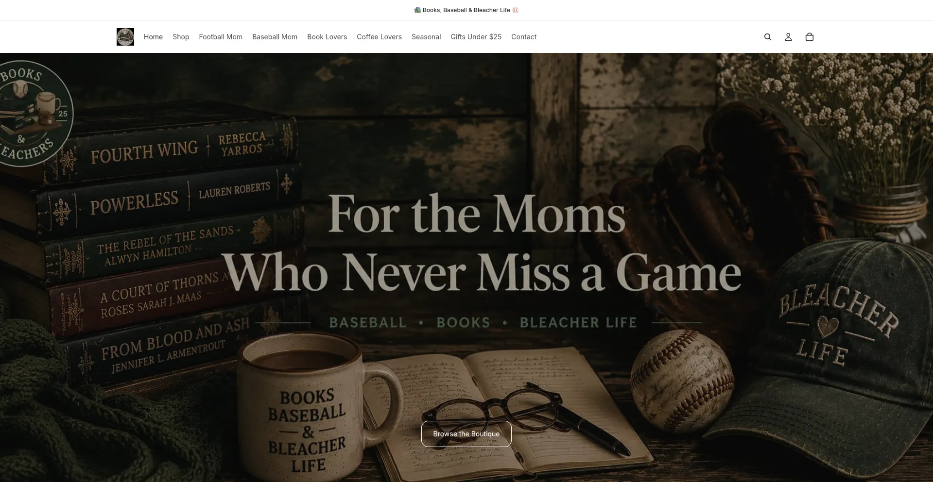 Booksandbleachers.com