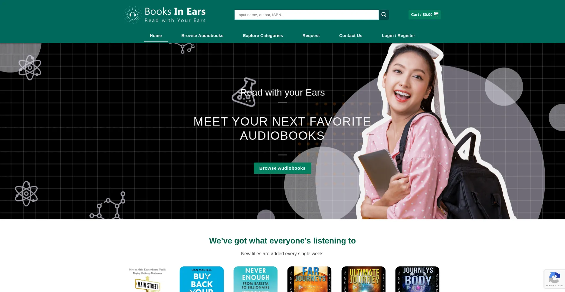 Website screenshot of Booksinears.com
