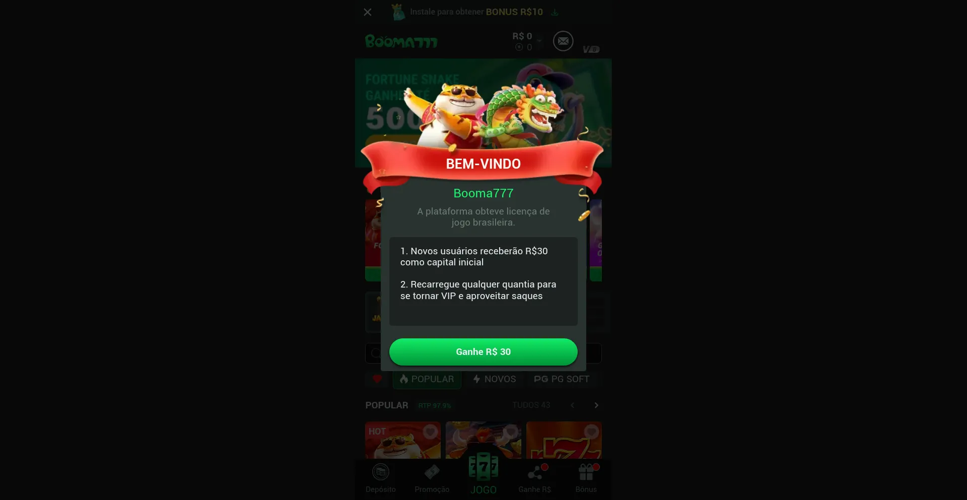 Website screenshot of Booma777.com