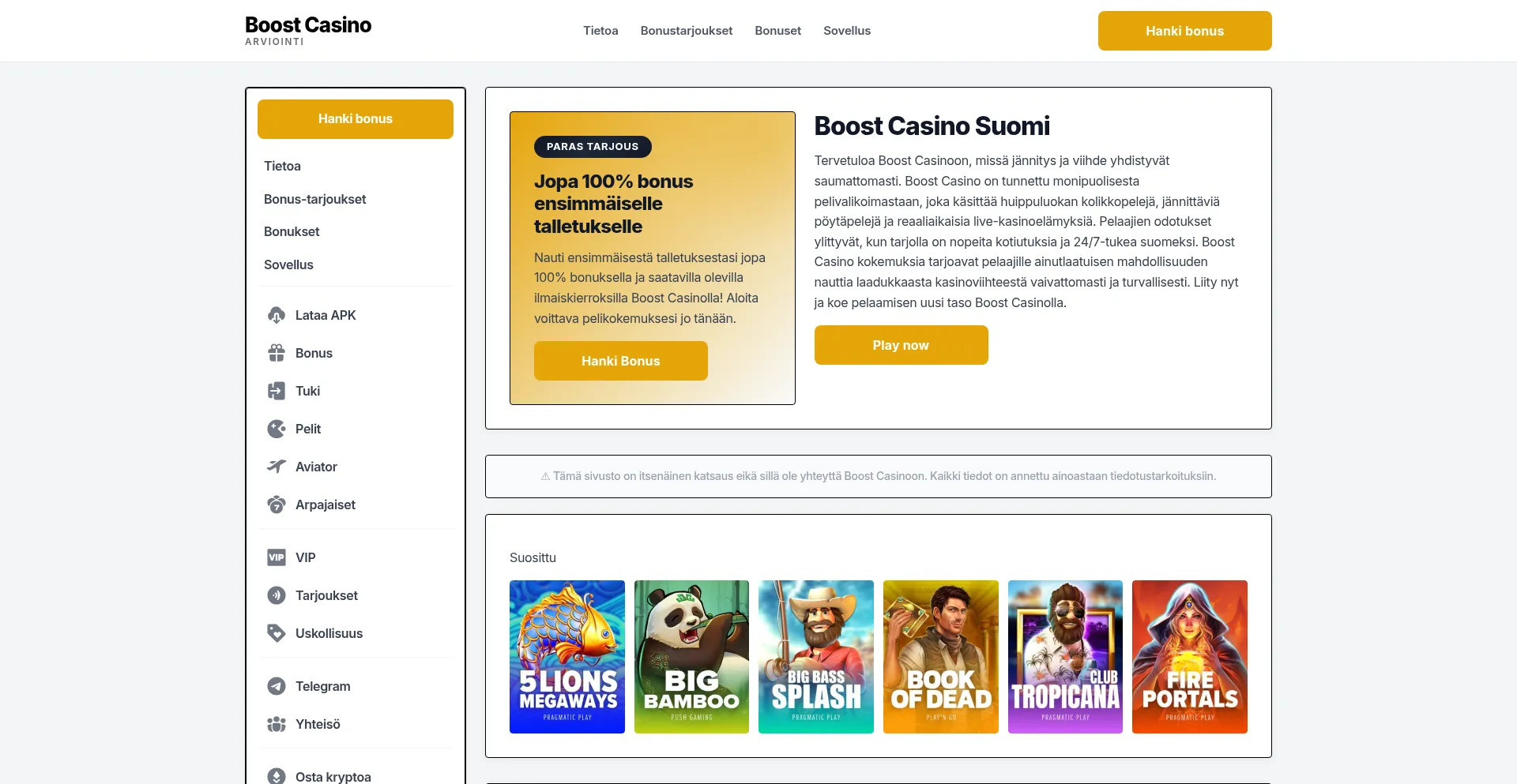 Boost-casino-suomi.com