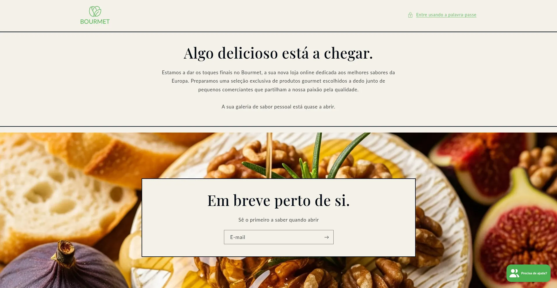 Website screenshot of Bourmet.pt