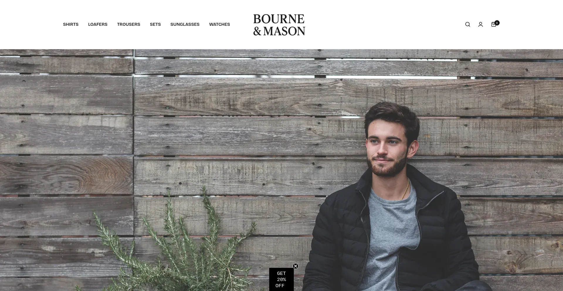 Website screenshot of Bourneandmason.com