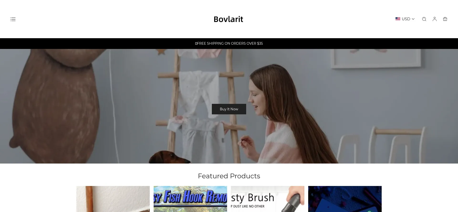 Website screenshot of Bovlarit.com