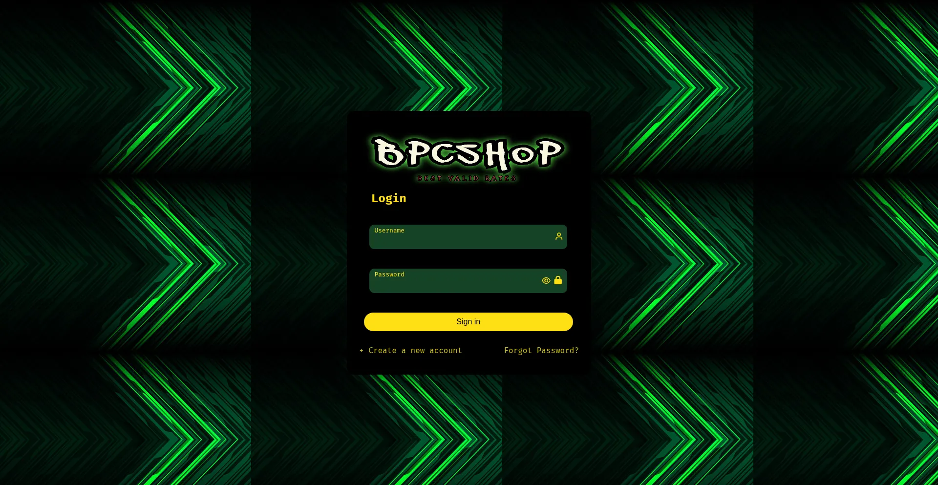Website screenshot of Bpcshop.biz