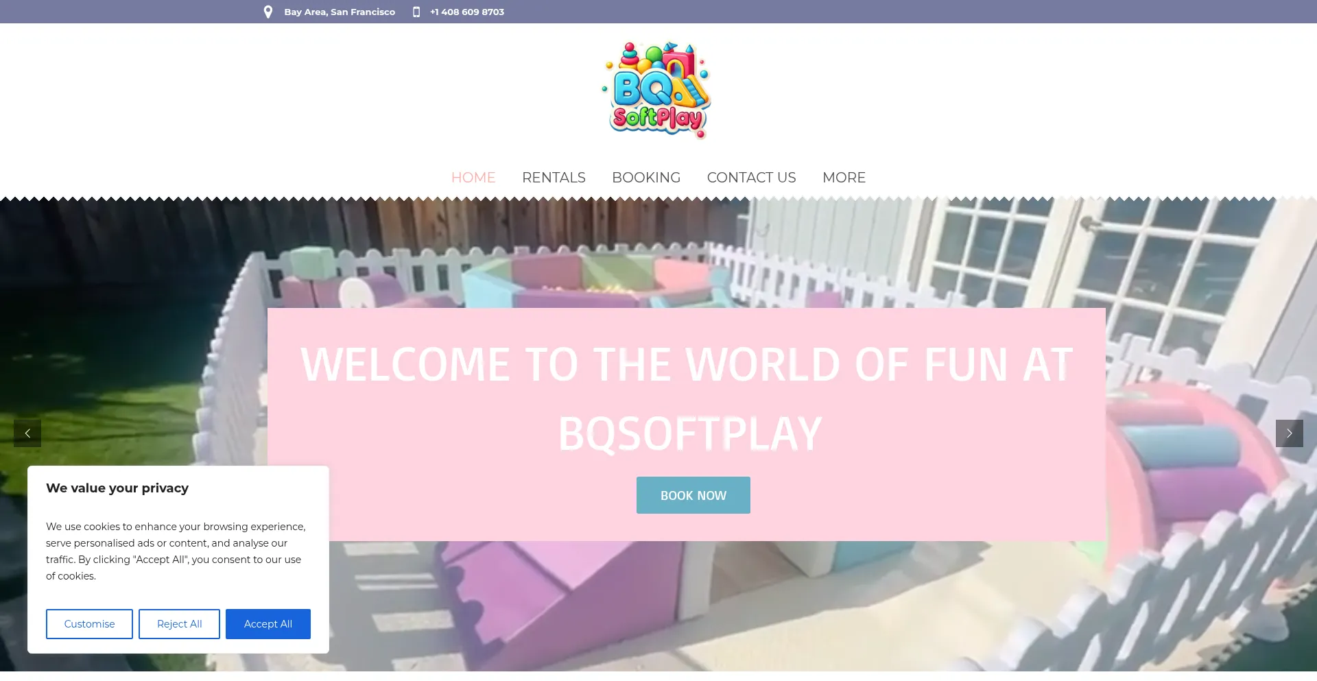 Website screenshot of Bqsoftplay.com