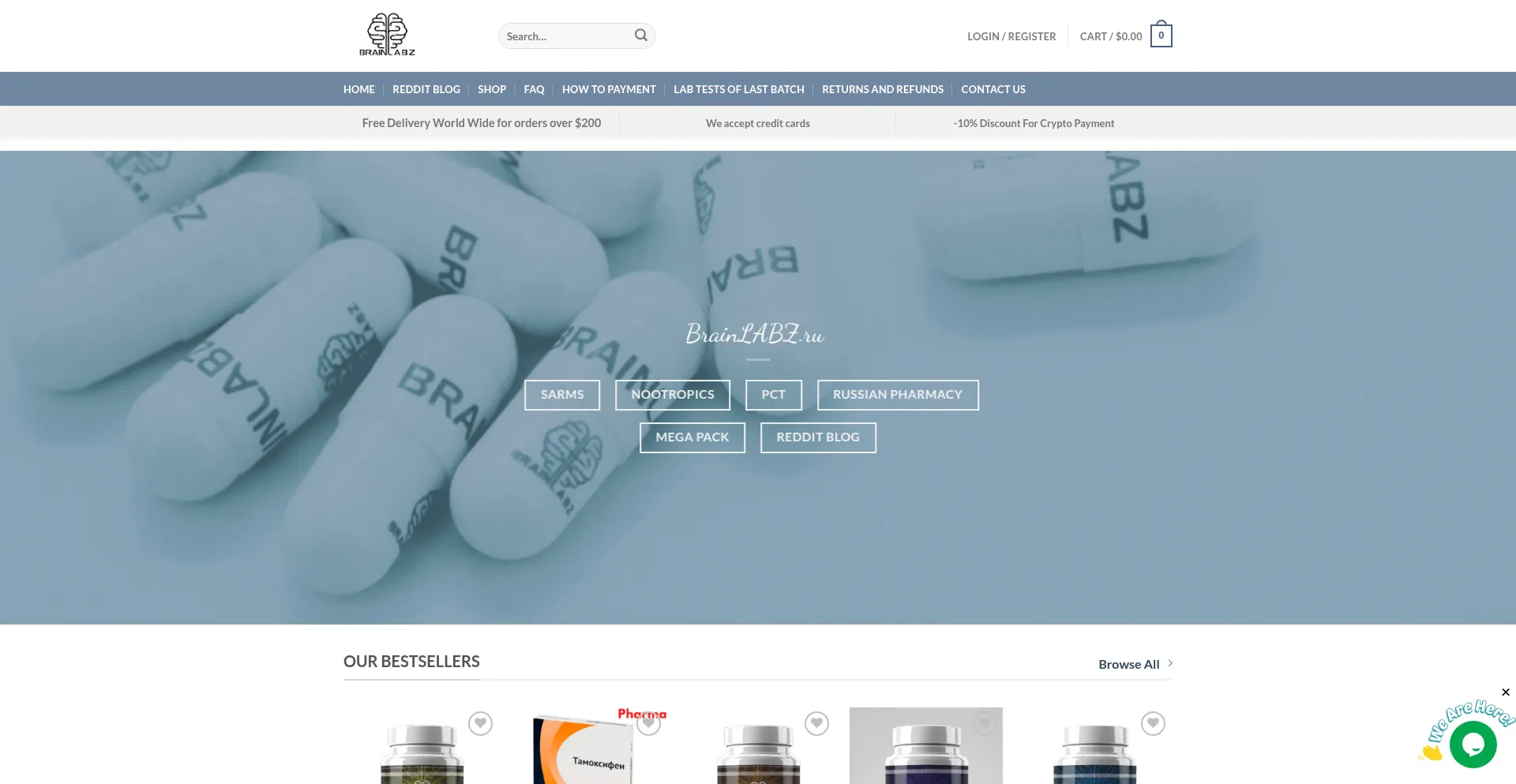 Website screenshot of Brainlabz.ru