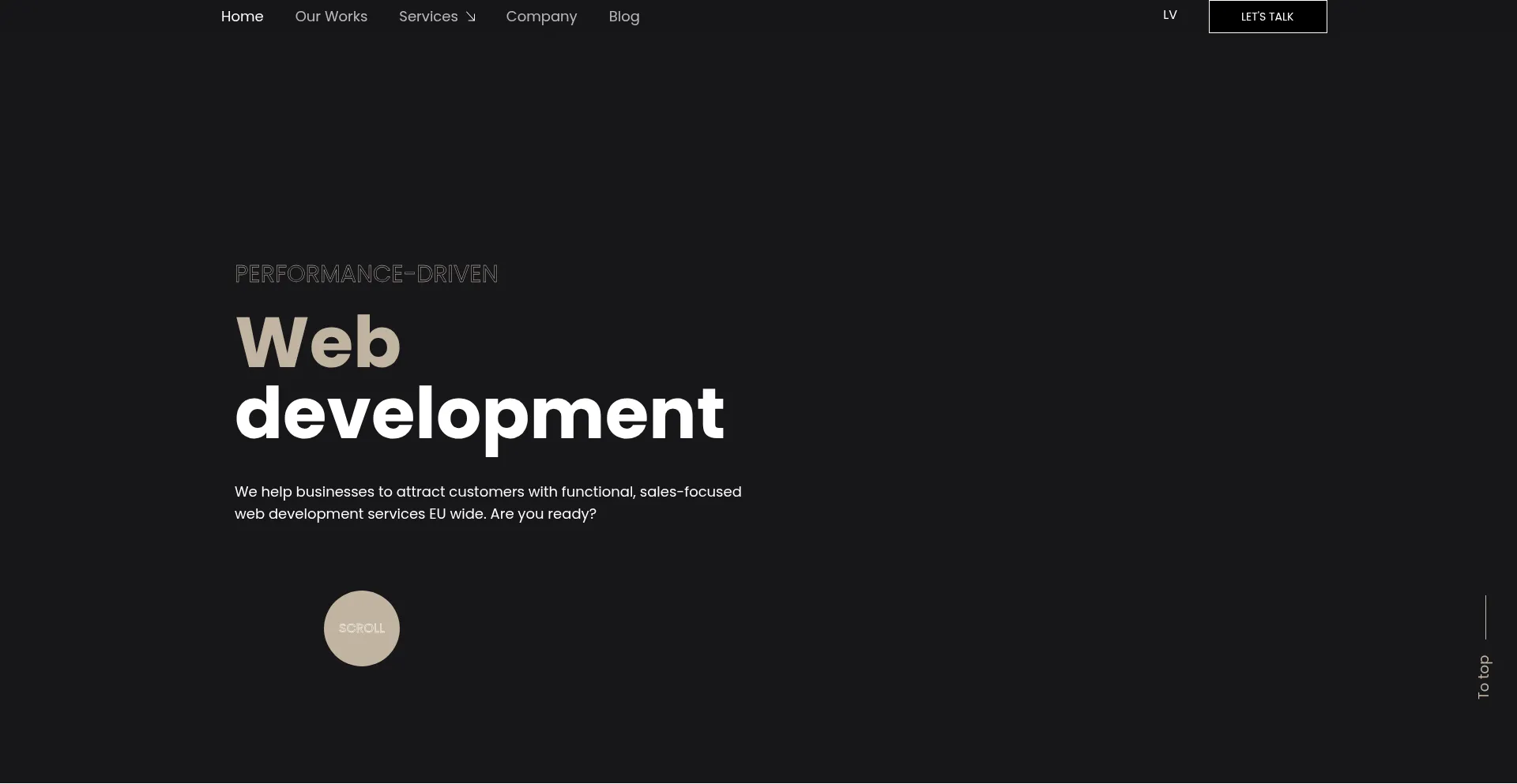 Website screenshot of Brandsite.lv