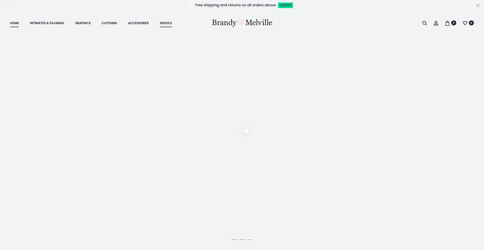 Website screenshot of Brandymelville-ca.com