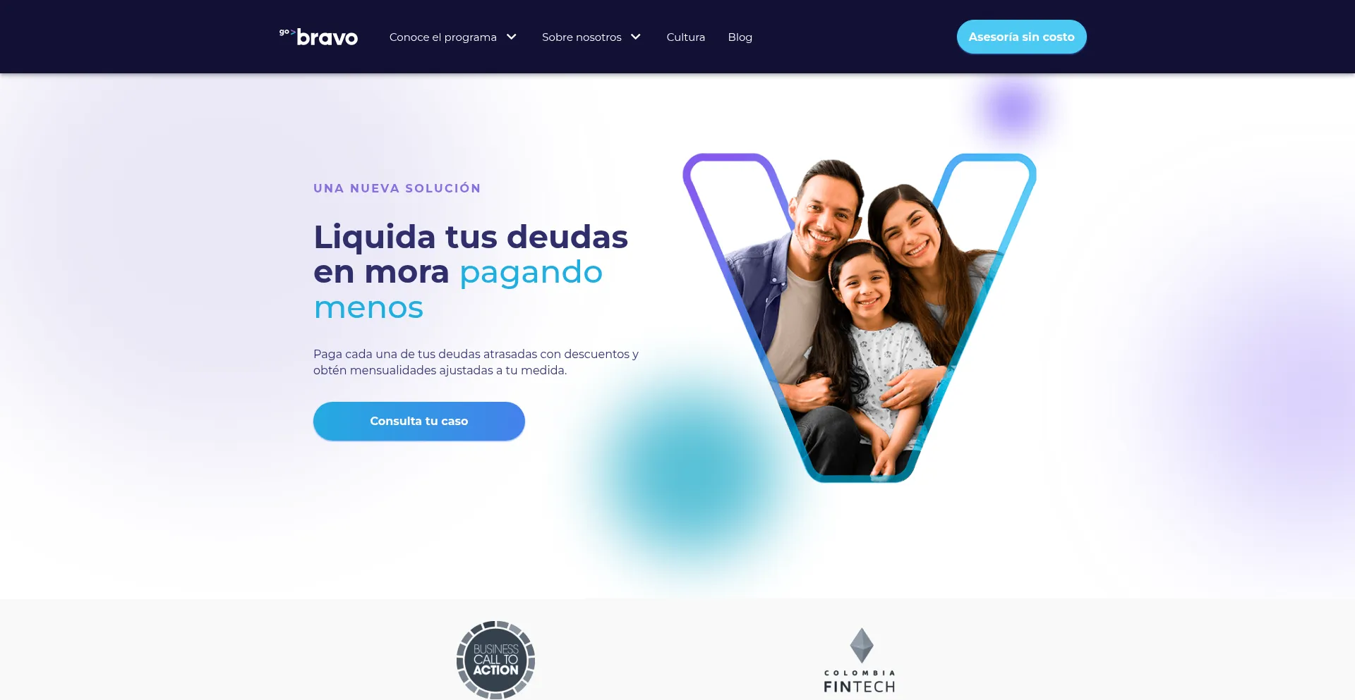 Website screenshot of Bravocredito.co