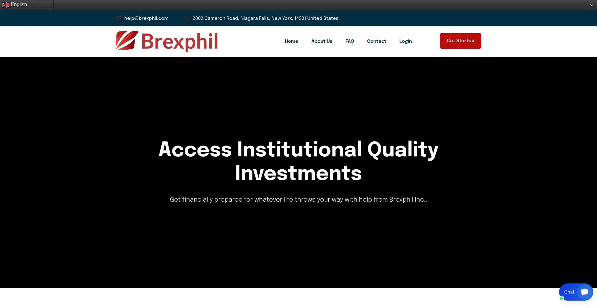 Website screenshot of Brexphil.com