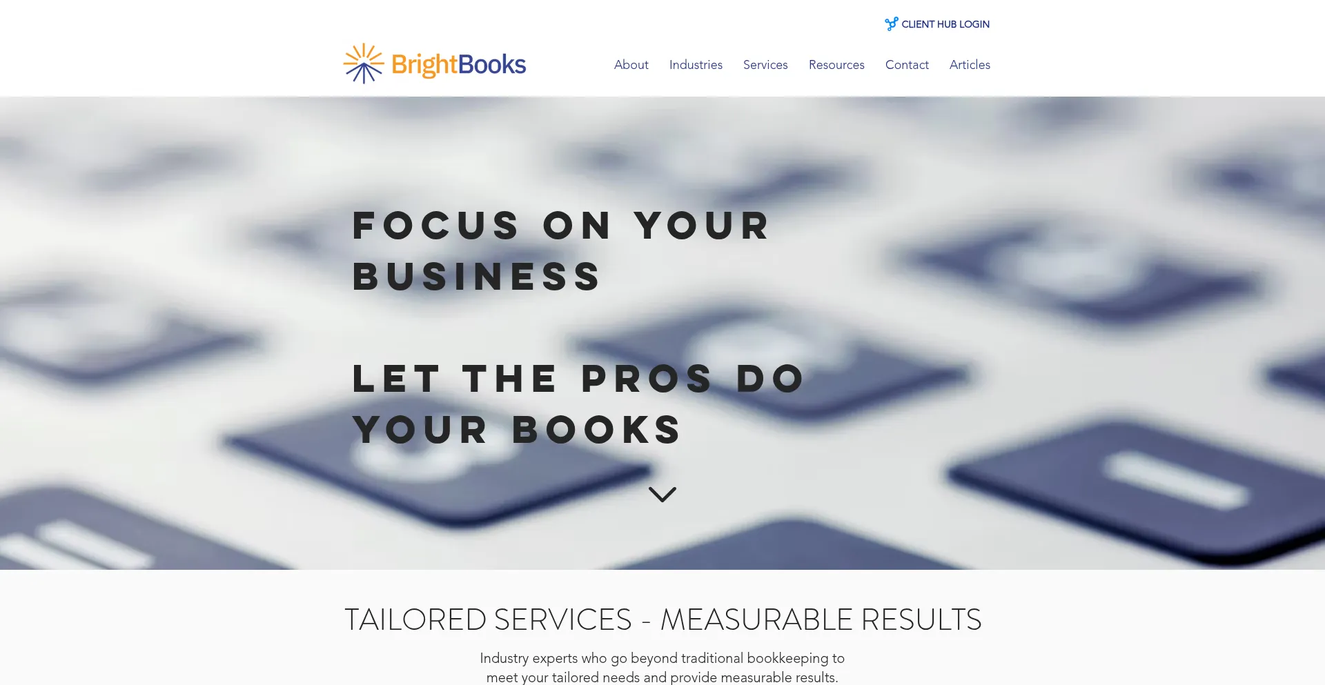 Website screenshot of Brightbooksusa.com