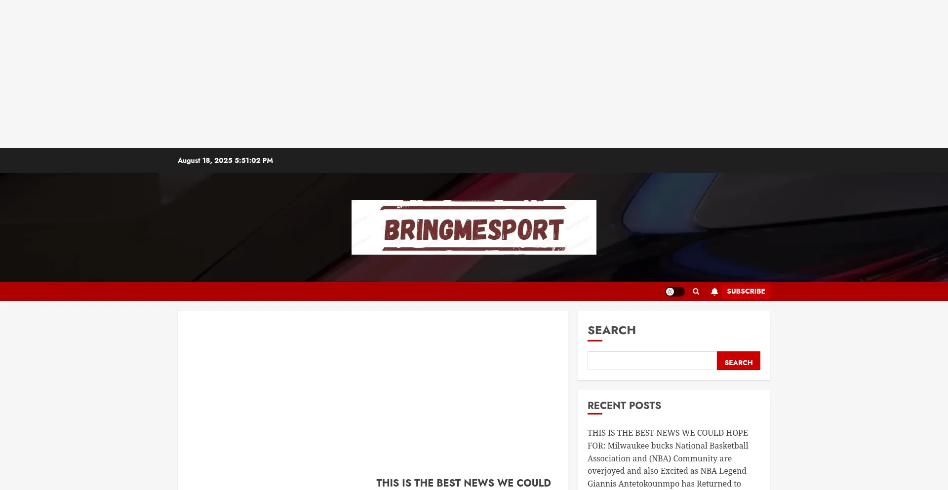 Website screenshot of Bringmesportgmail.com.ng