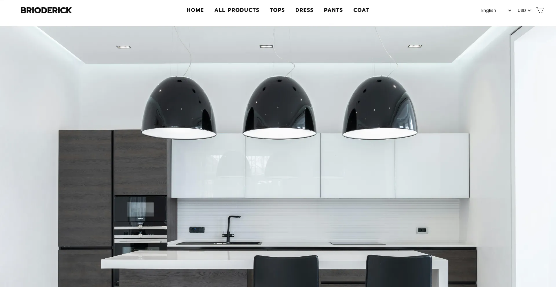 Website screenshot of Brioderick.com