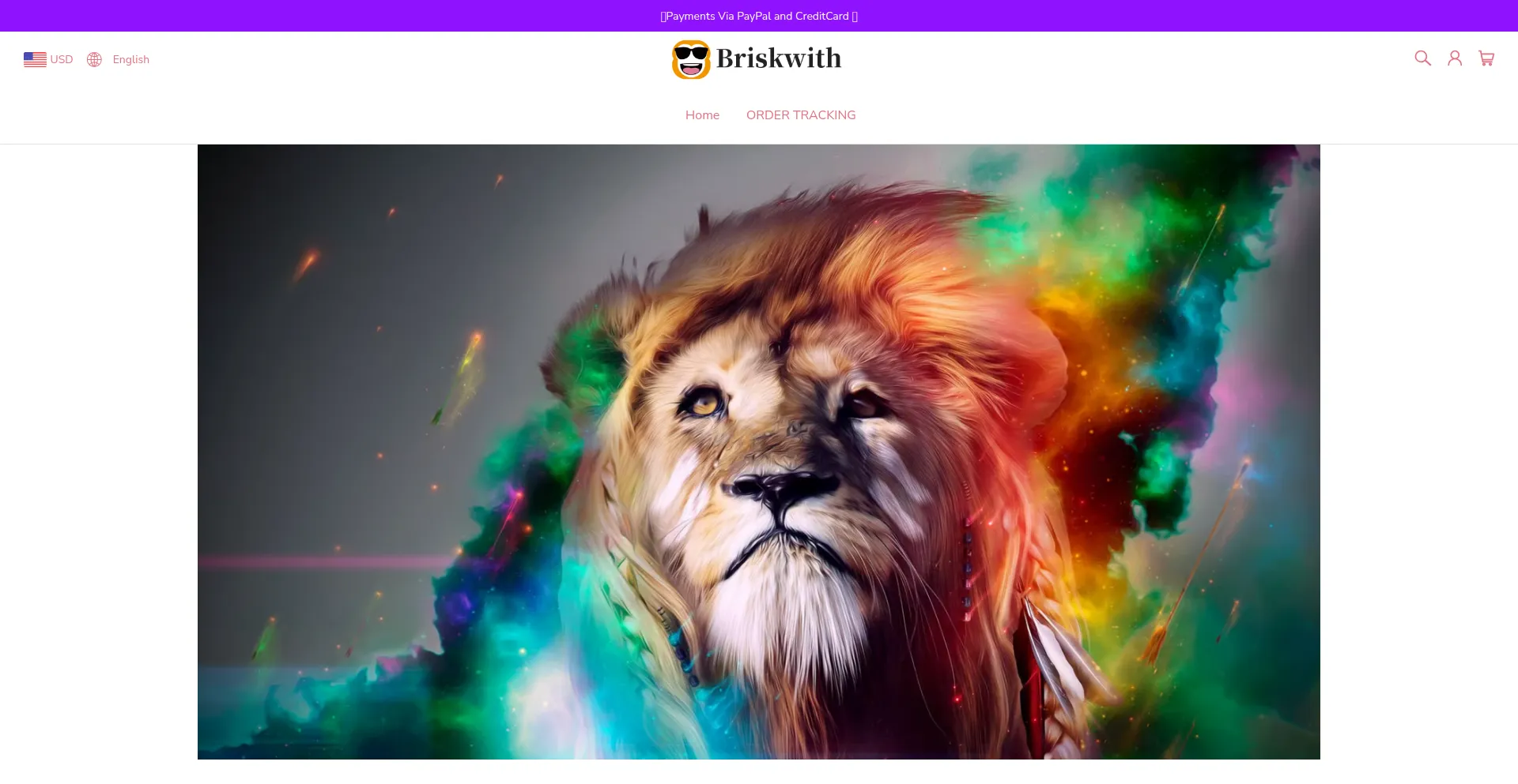 Website screenshot of Briskwith.com