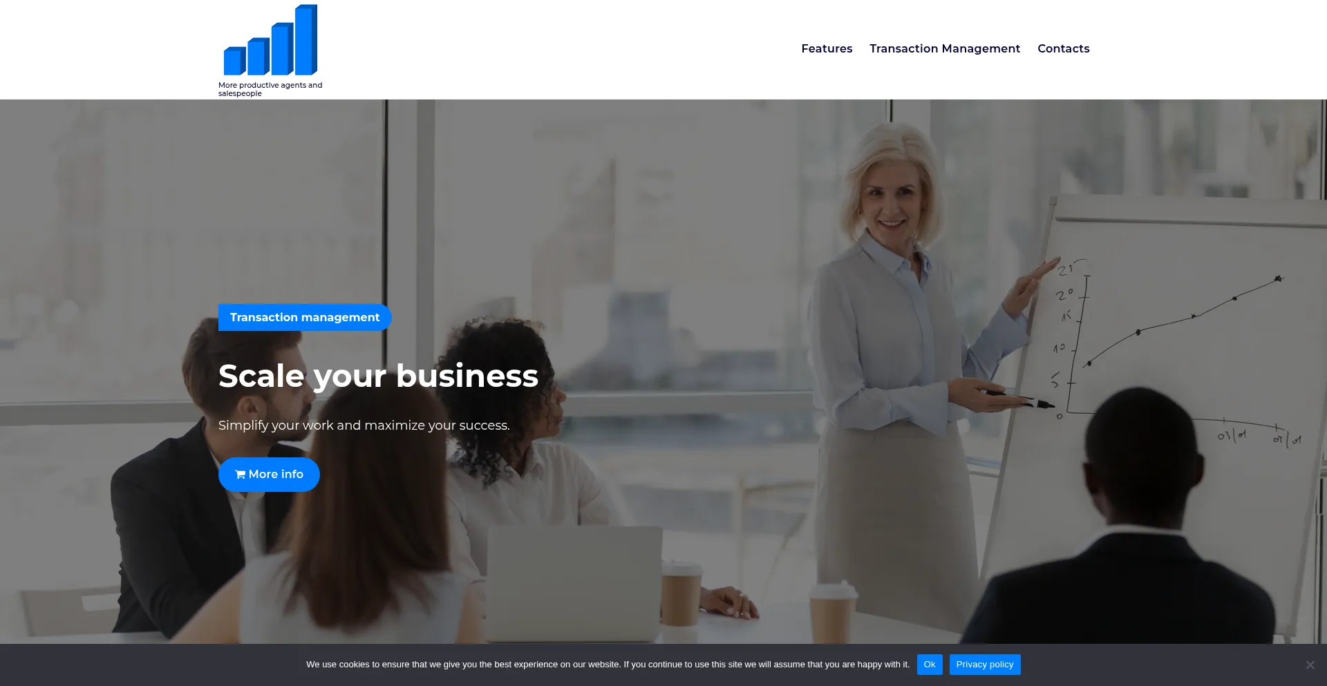Website screenshot of Brokerscale.com