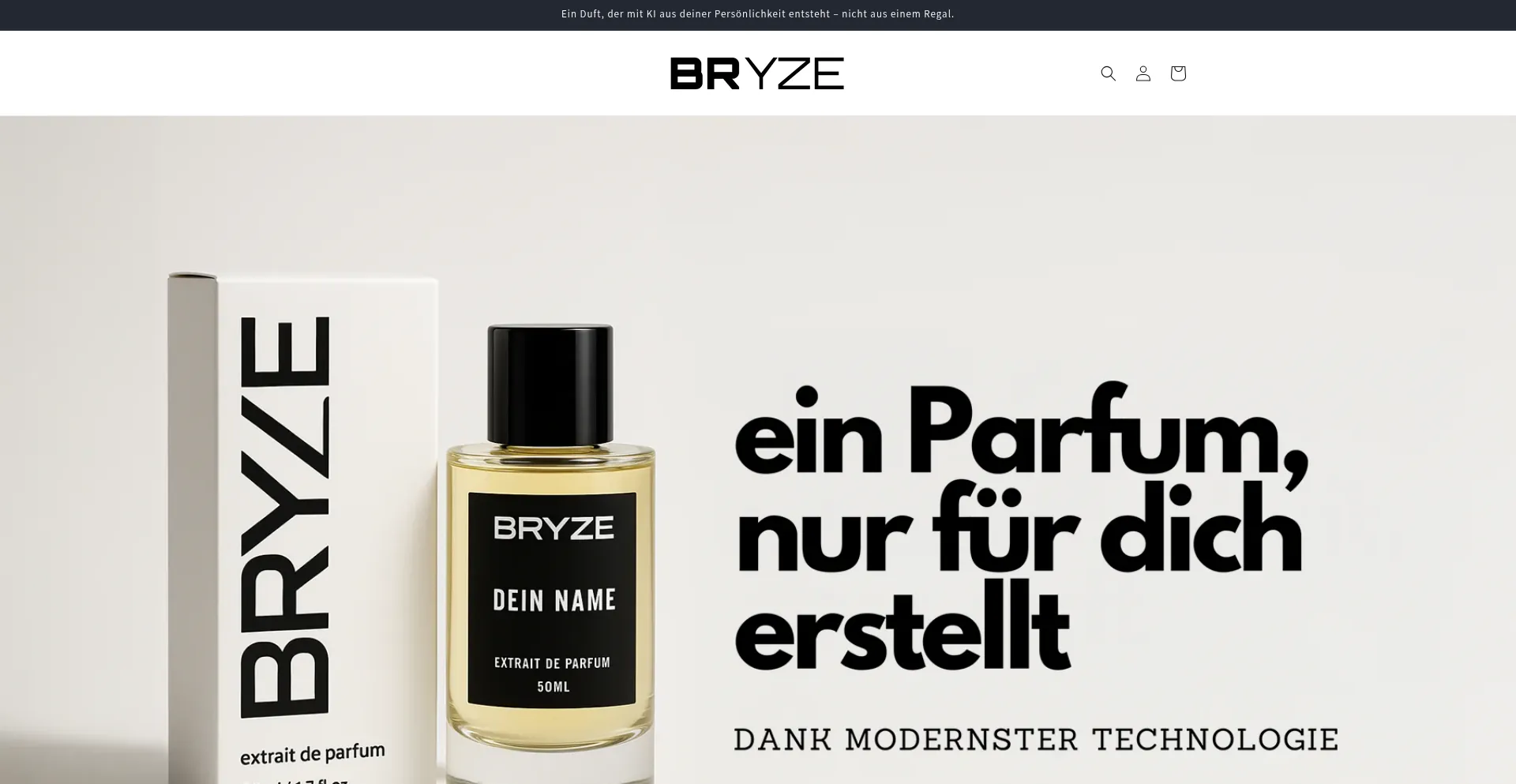 Website screenshot of Bryze.de