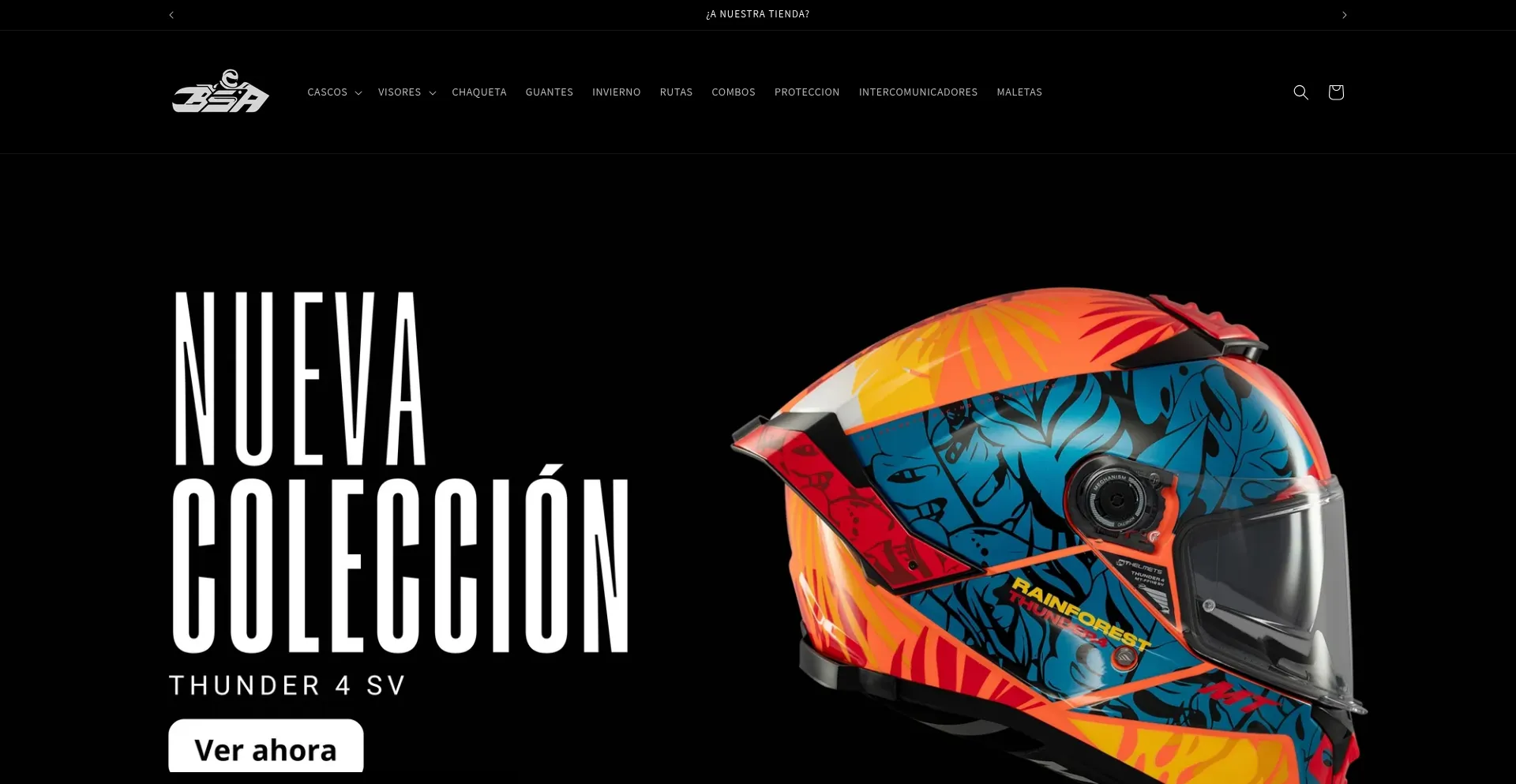 Website screenshot of Bsamotos.com.co