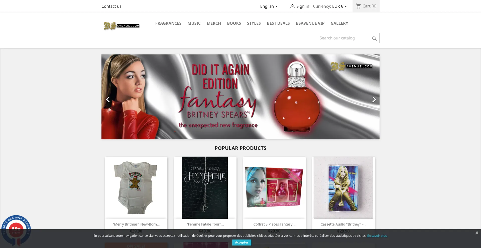 Website screenshot of Bsavenue.com
