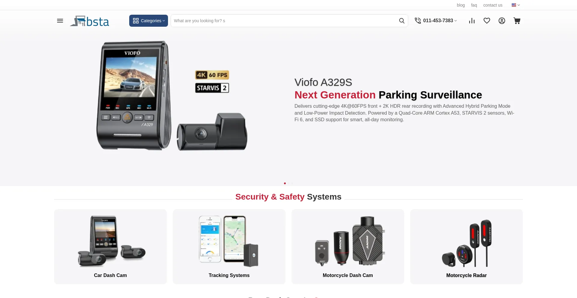 Website screenshot of Bsta.sa