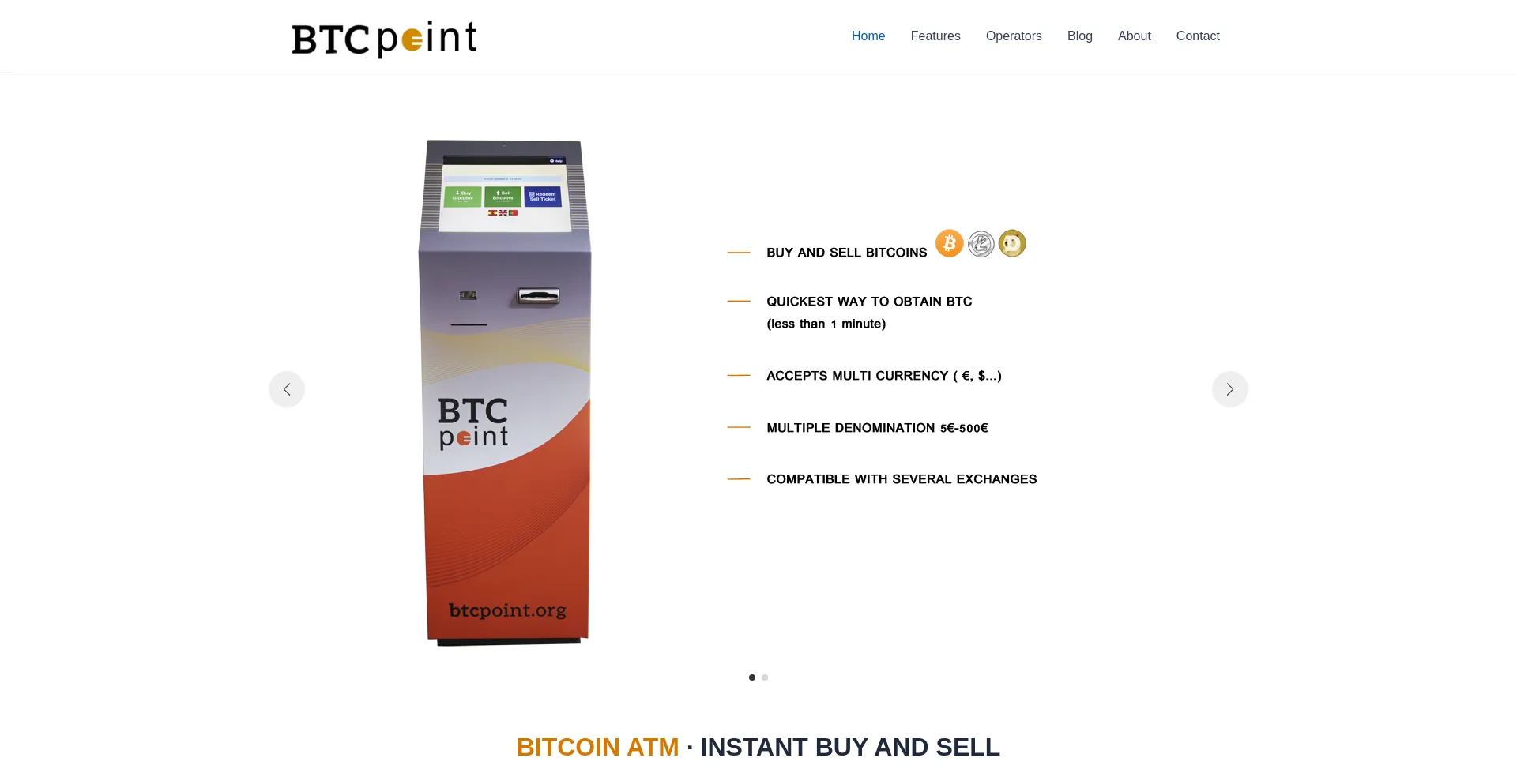 Website screenshot of Btcpoint.org