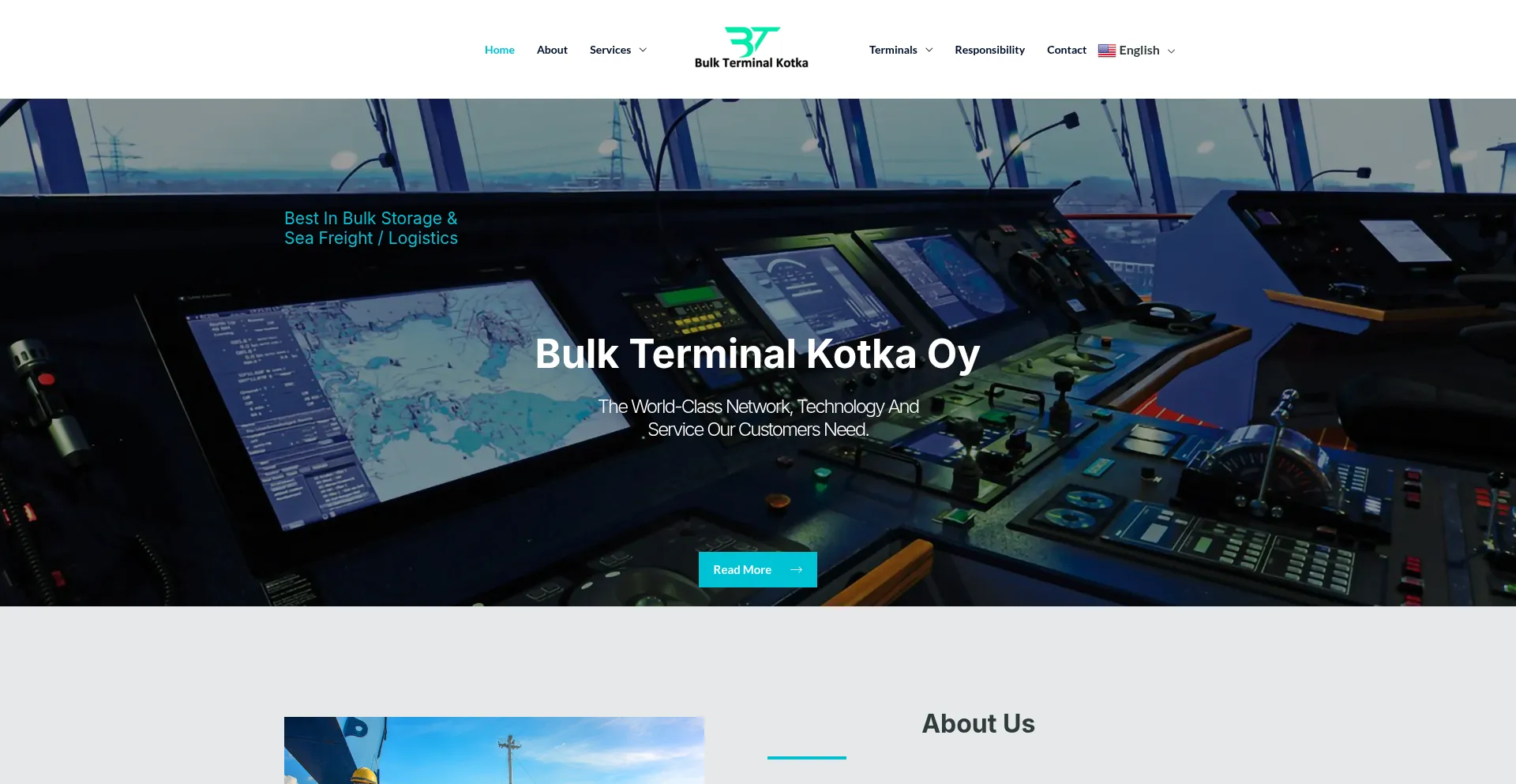 Website screenshot of Bulkterminalkotka.com
