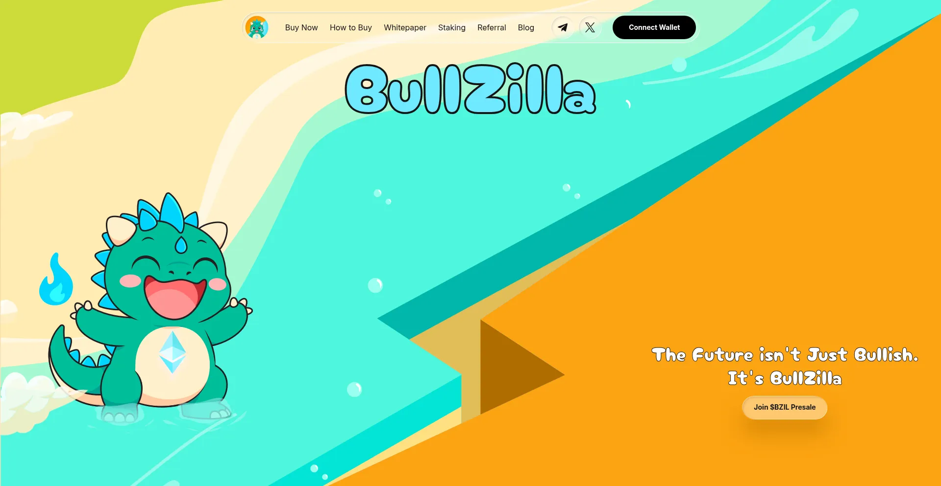 Website screenshot of Bullzilla.com