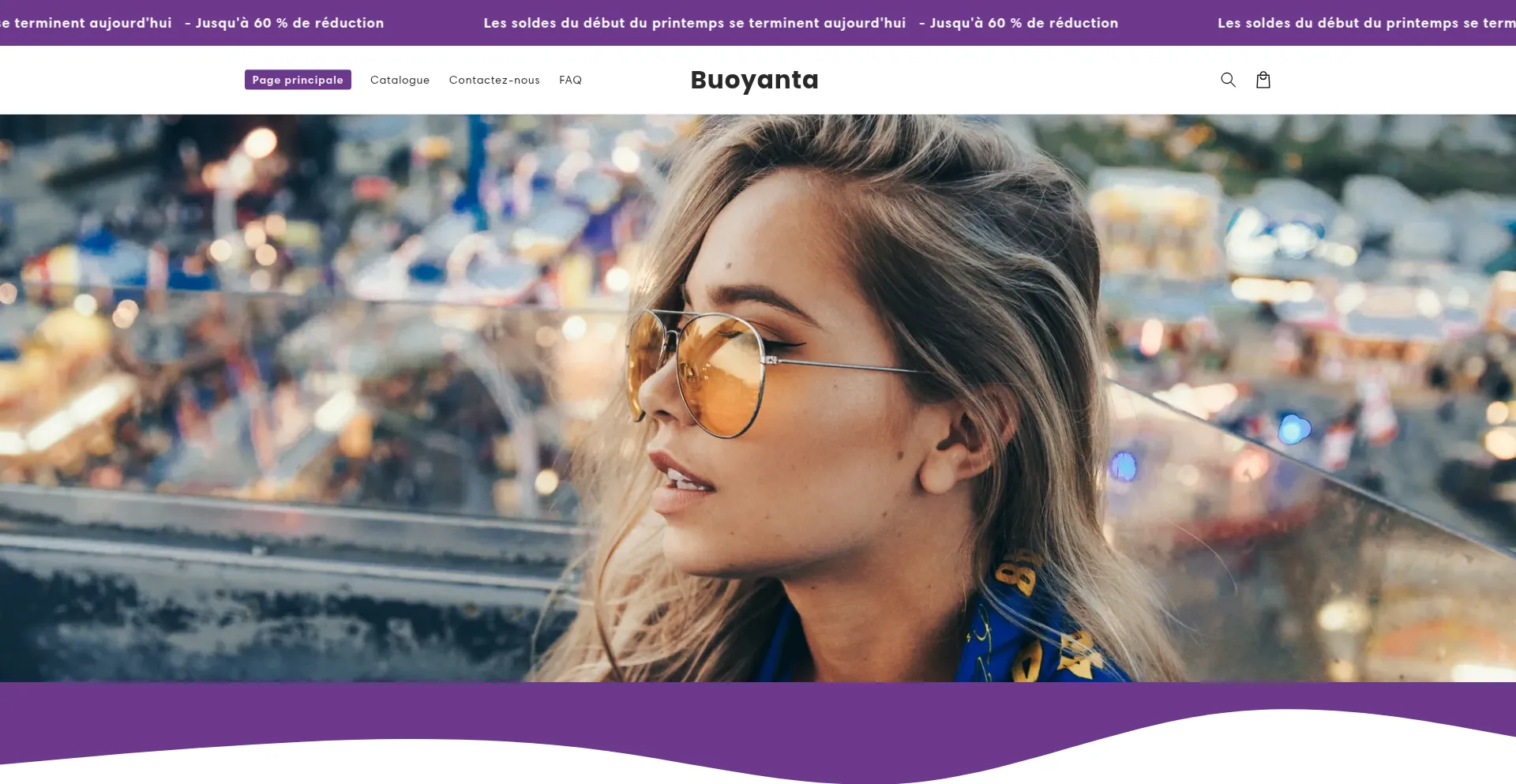 Website screenshot of Buoyanta.com