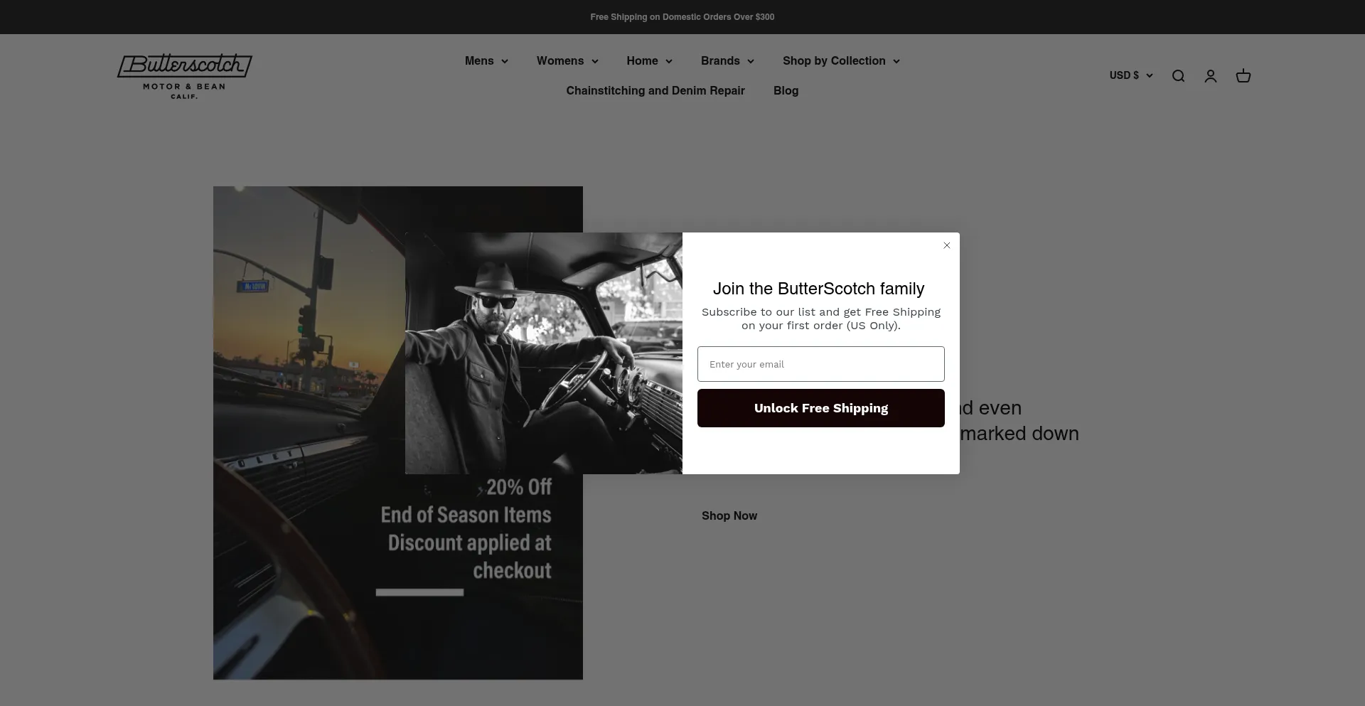 Website screenshot of Butterscotchlb.com