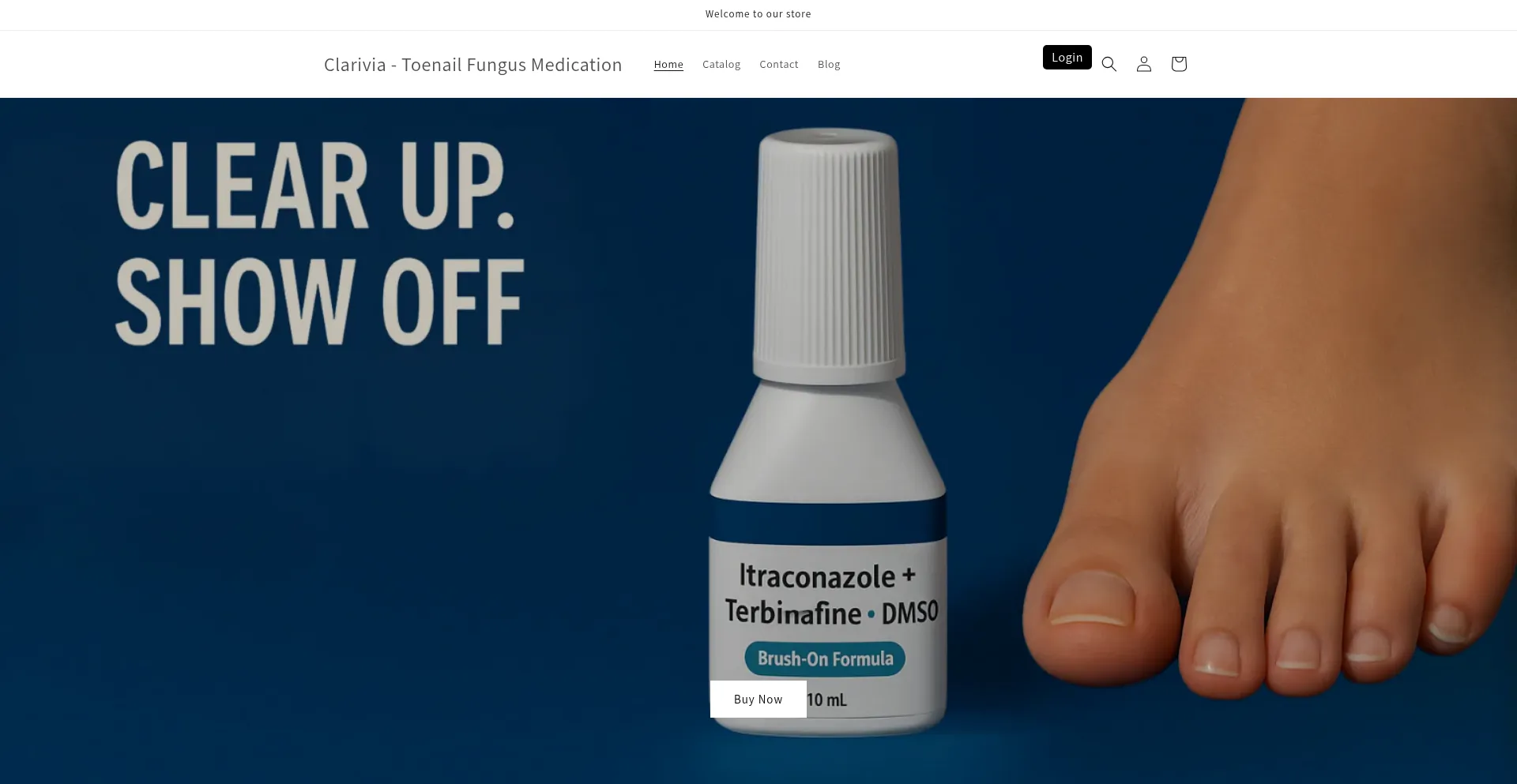 Website screenshot of Buyclarivia.com
