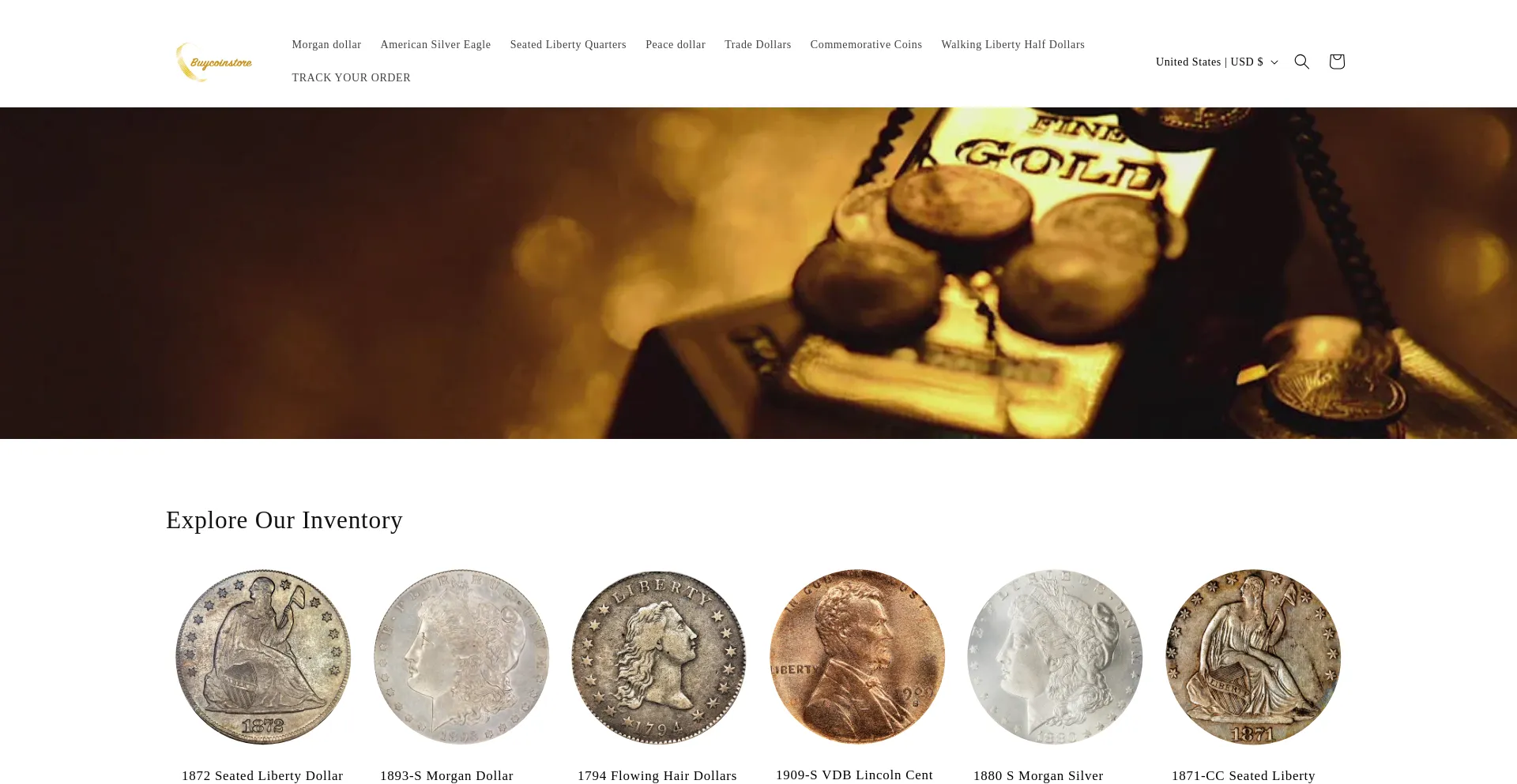 Website screenshot of Buycoinstore.com