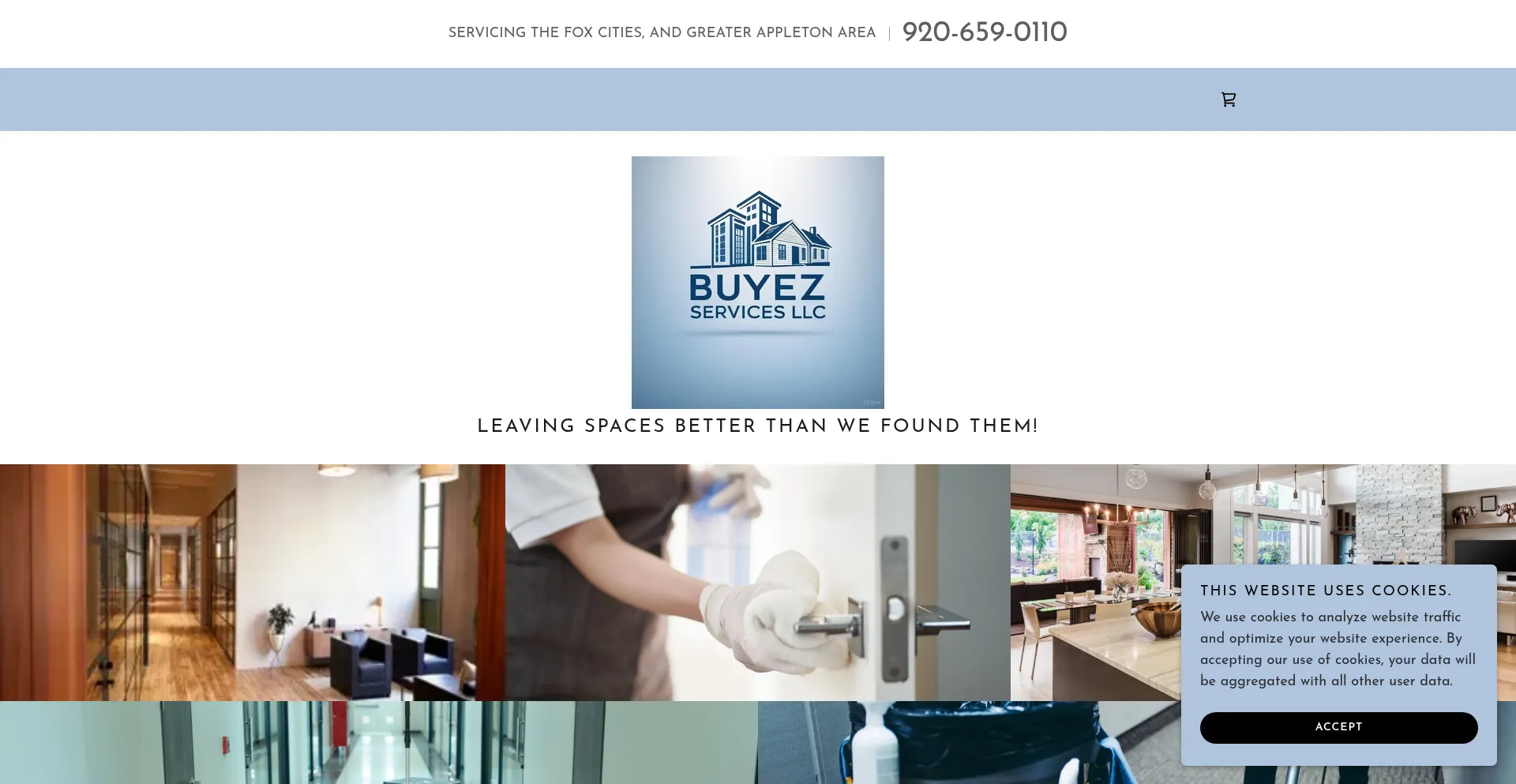 Website screenshot of Buyezservices.com