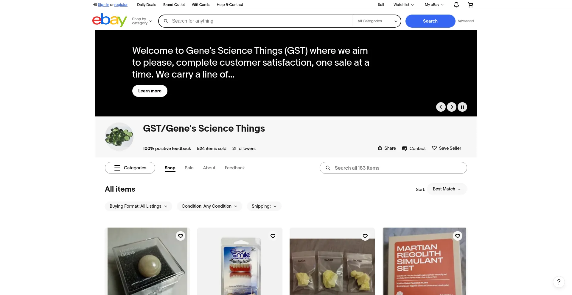 Website screenshot of Buygst.com