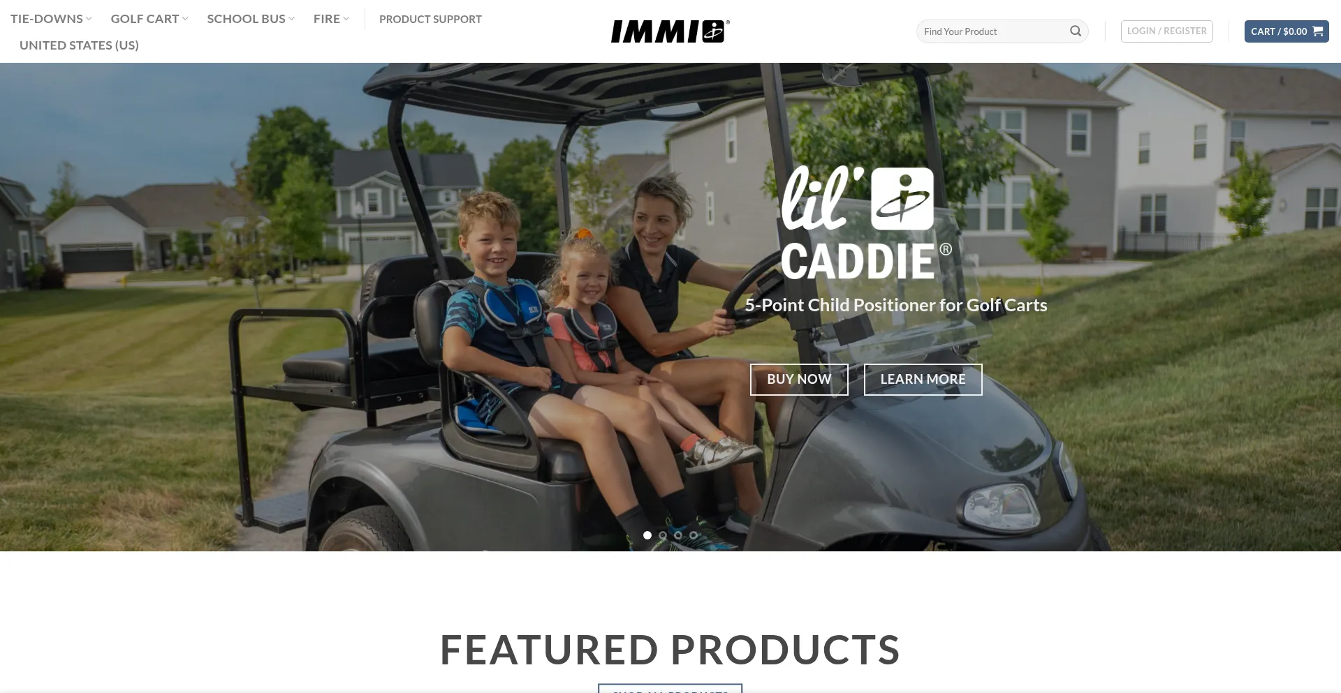 Website screenshot of Buyimmi.com