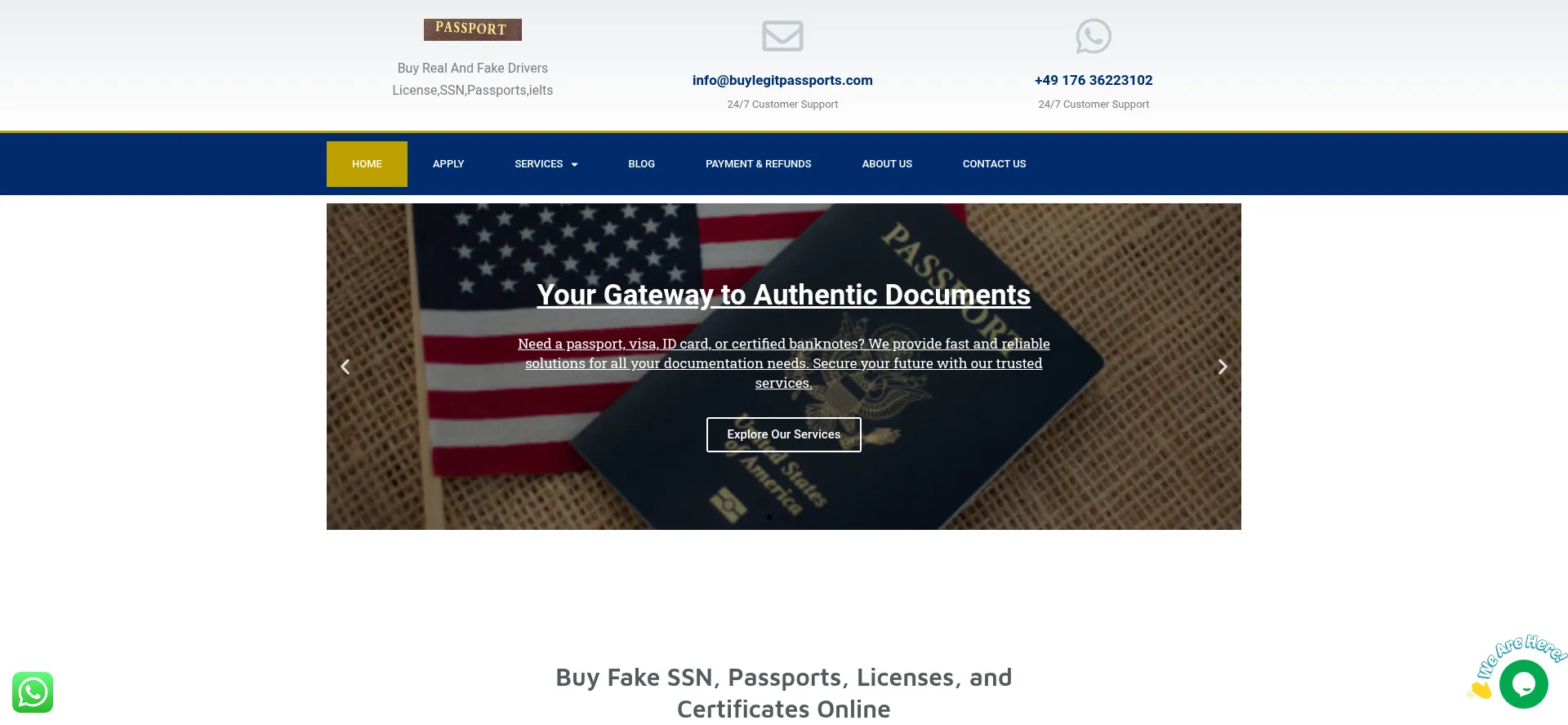 Buylegitpassports.com