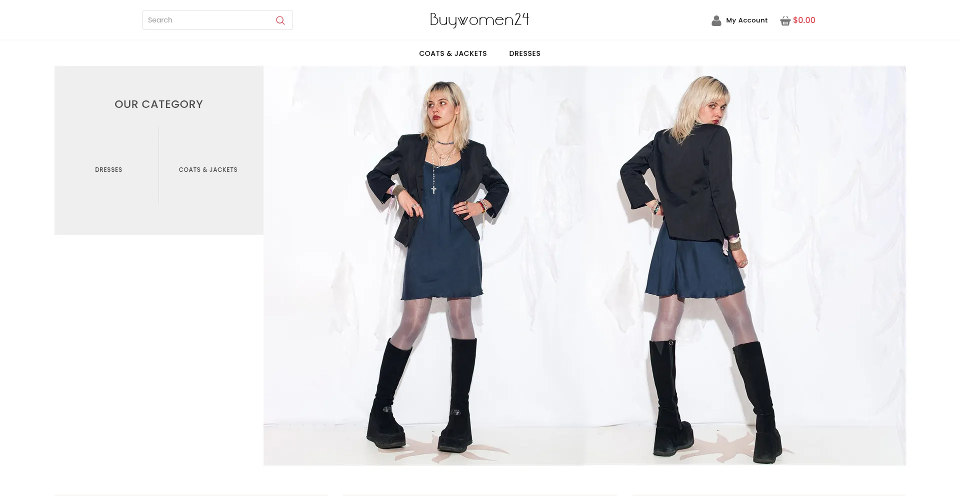 Website screenshot of Buywomen24.com