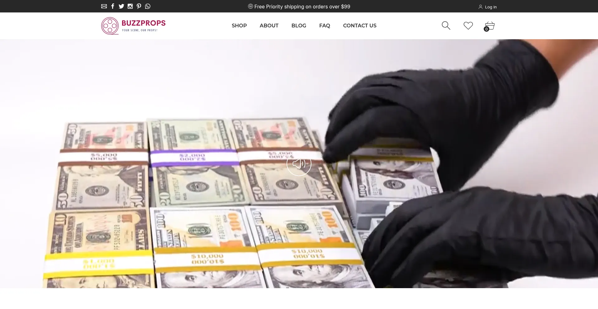 Website screenshot of Buzzprops.com