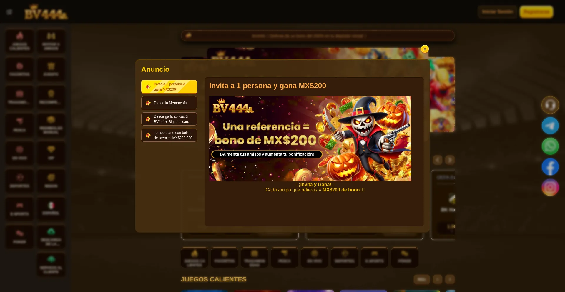 Website screenshot of Bv444.com