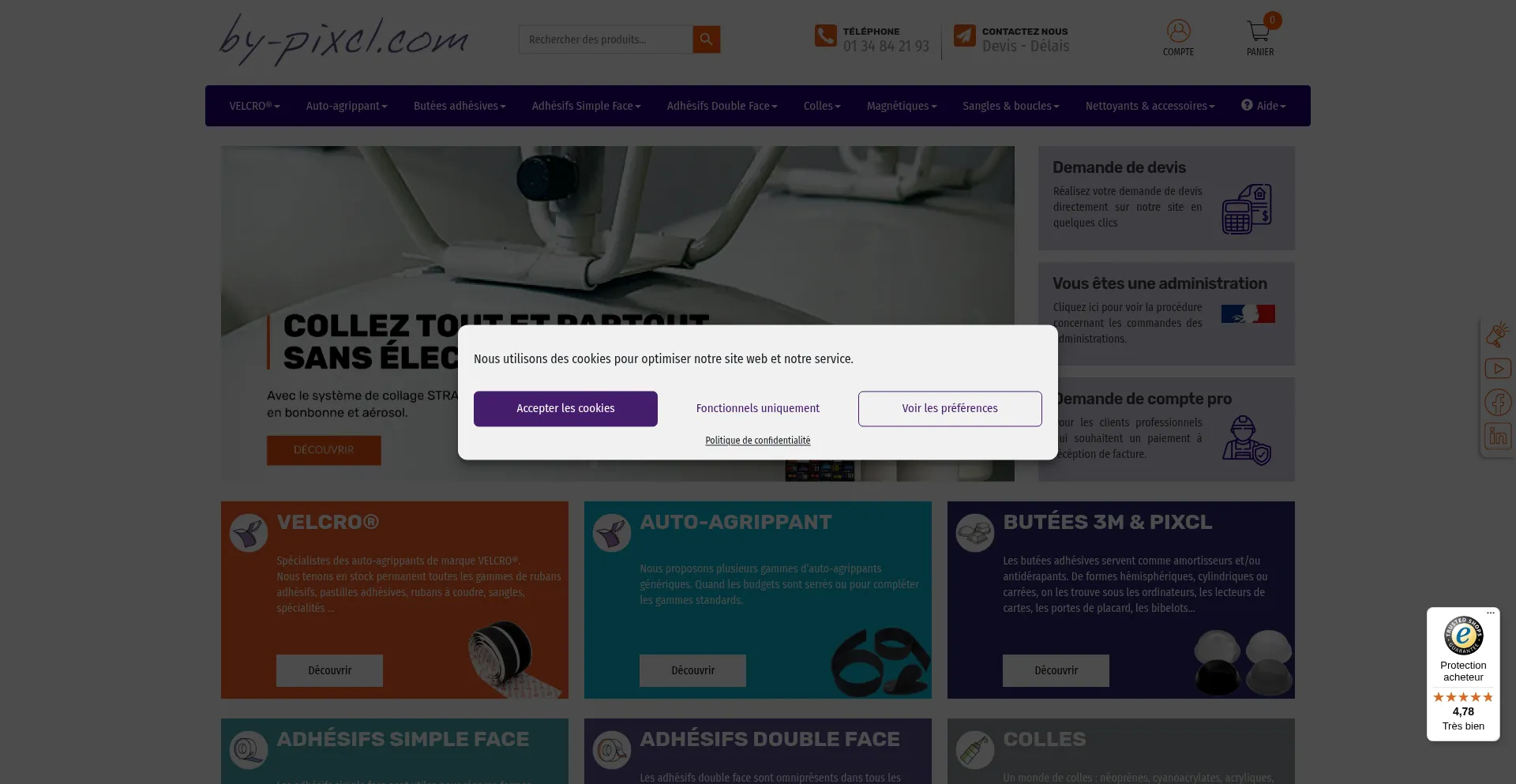 Website screenshot of By-pixcl.com